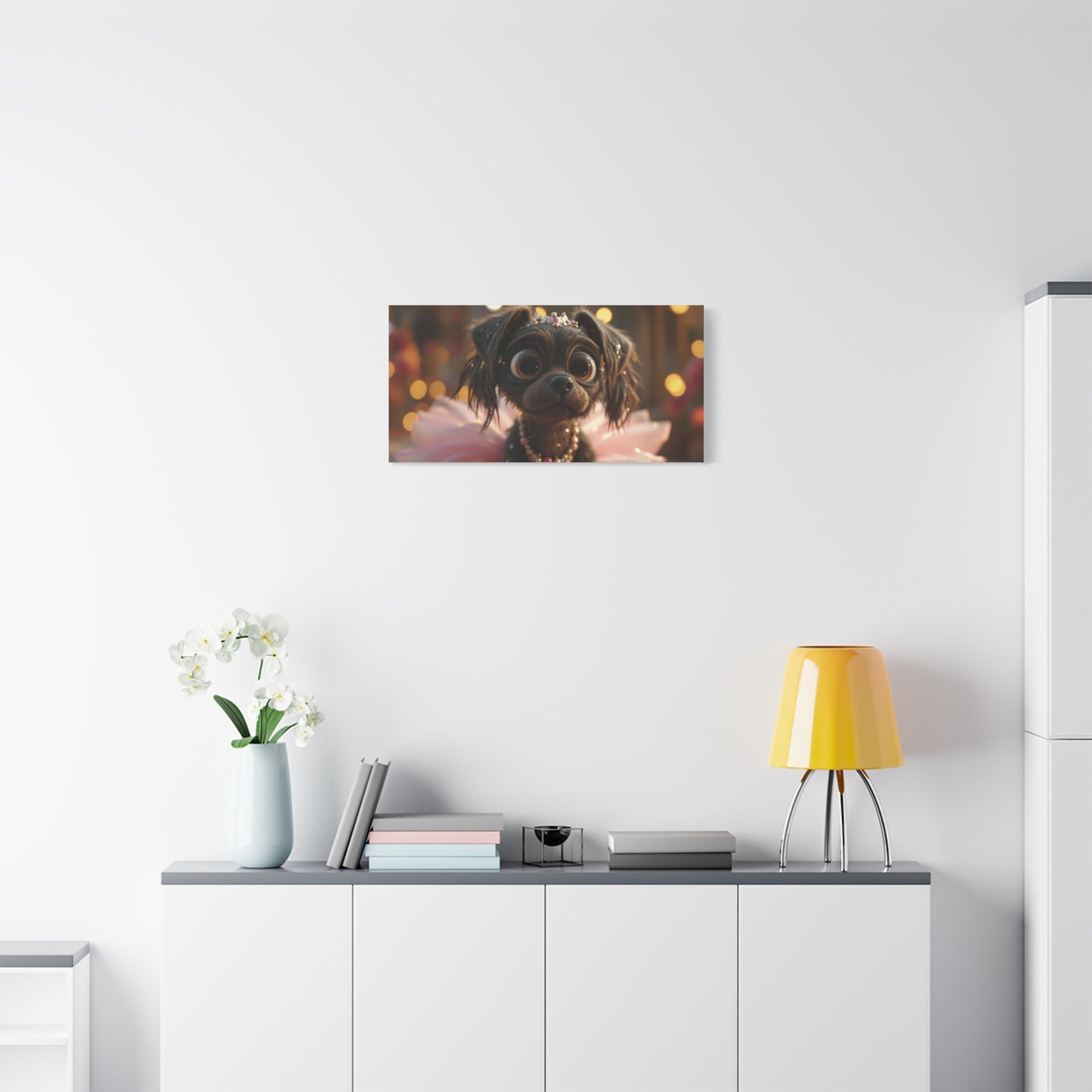 Dog in Pink Tutu Art