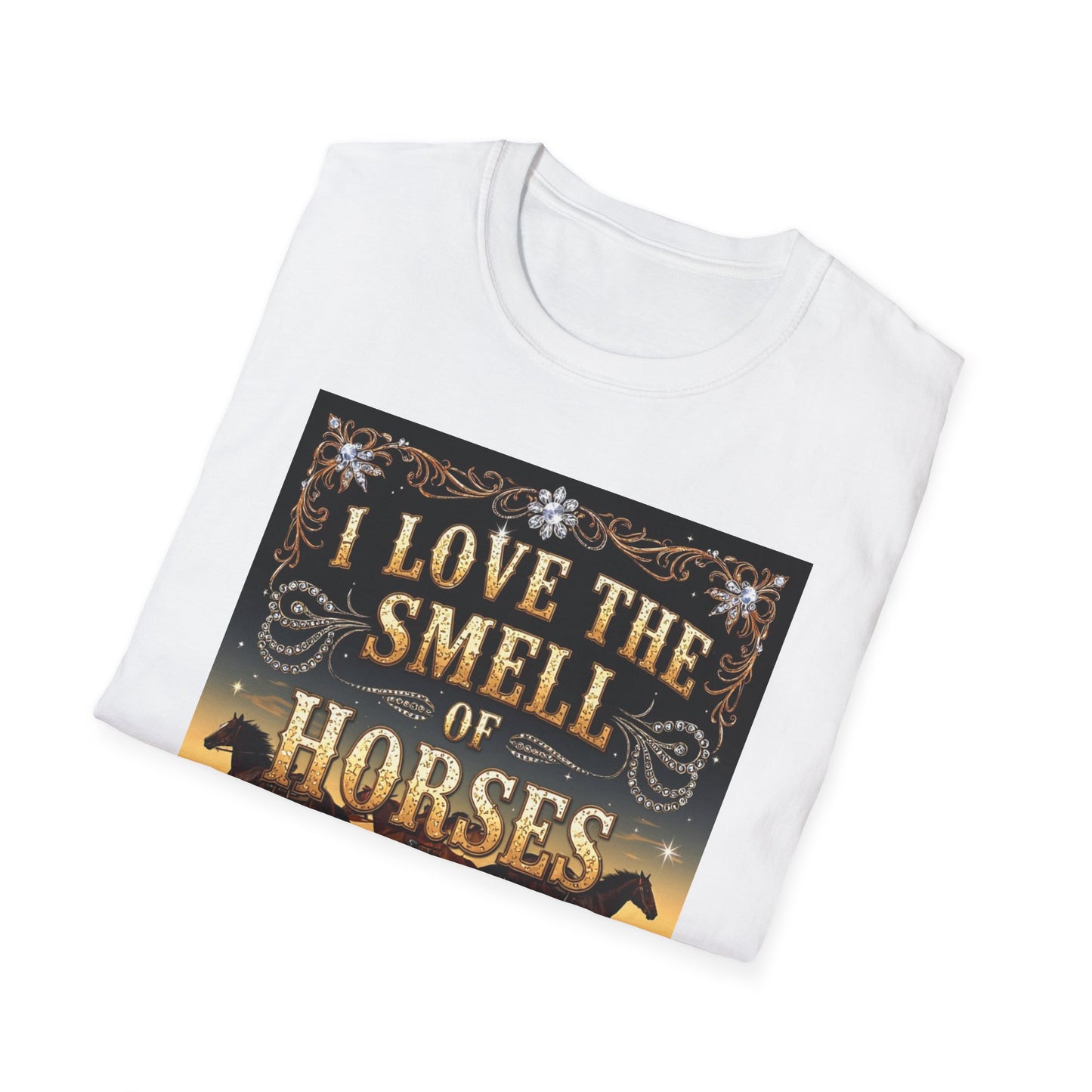 I Love the Smell of Horses in the Morning Western Boho, Unisex T-Shirt,