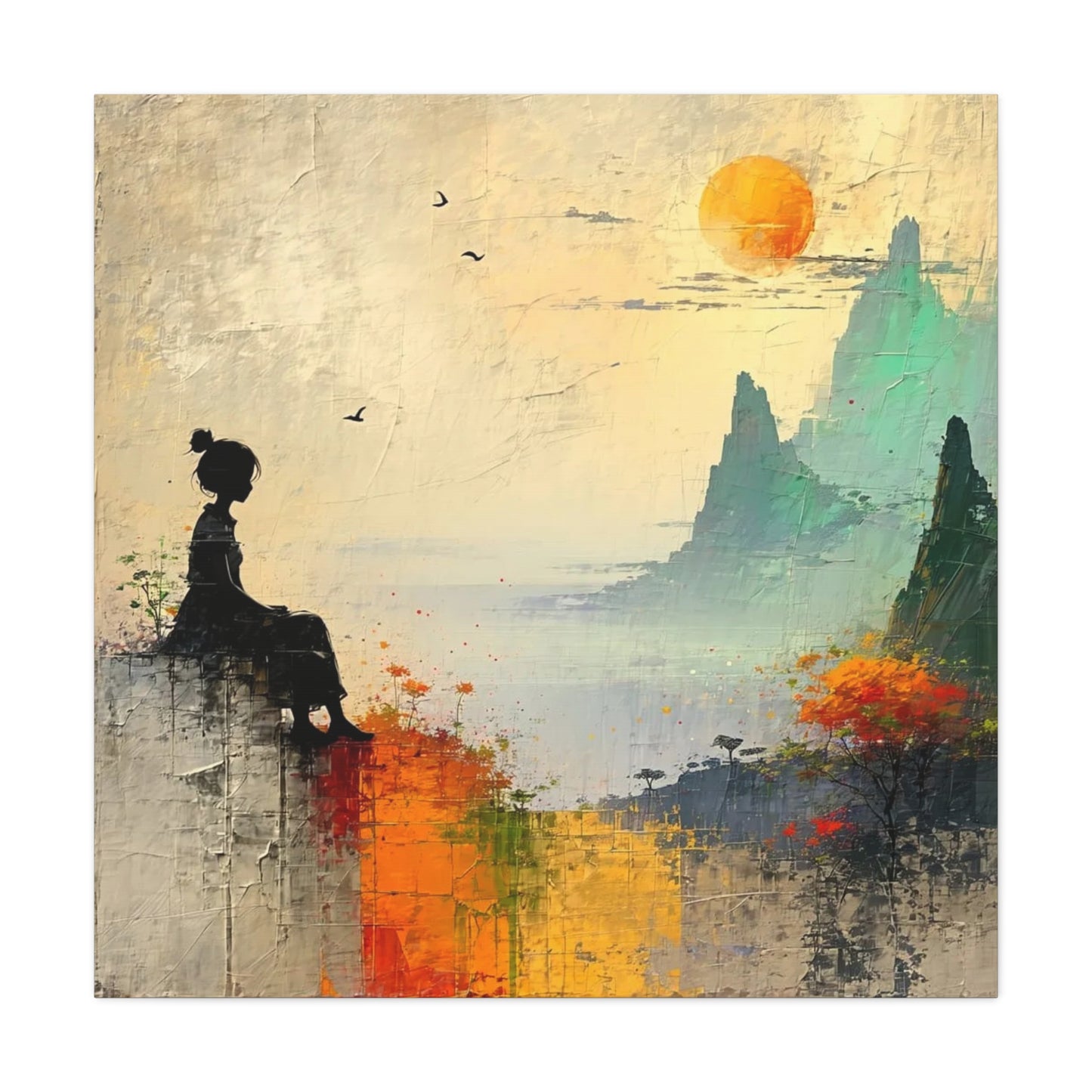 Mountain View Abstract Art