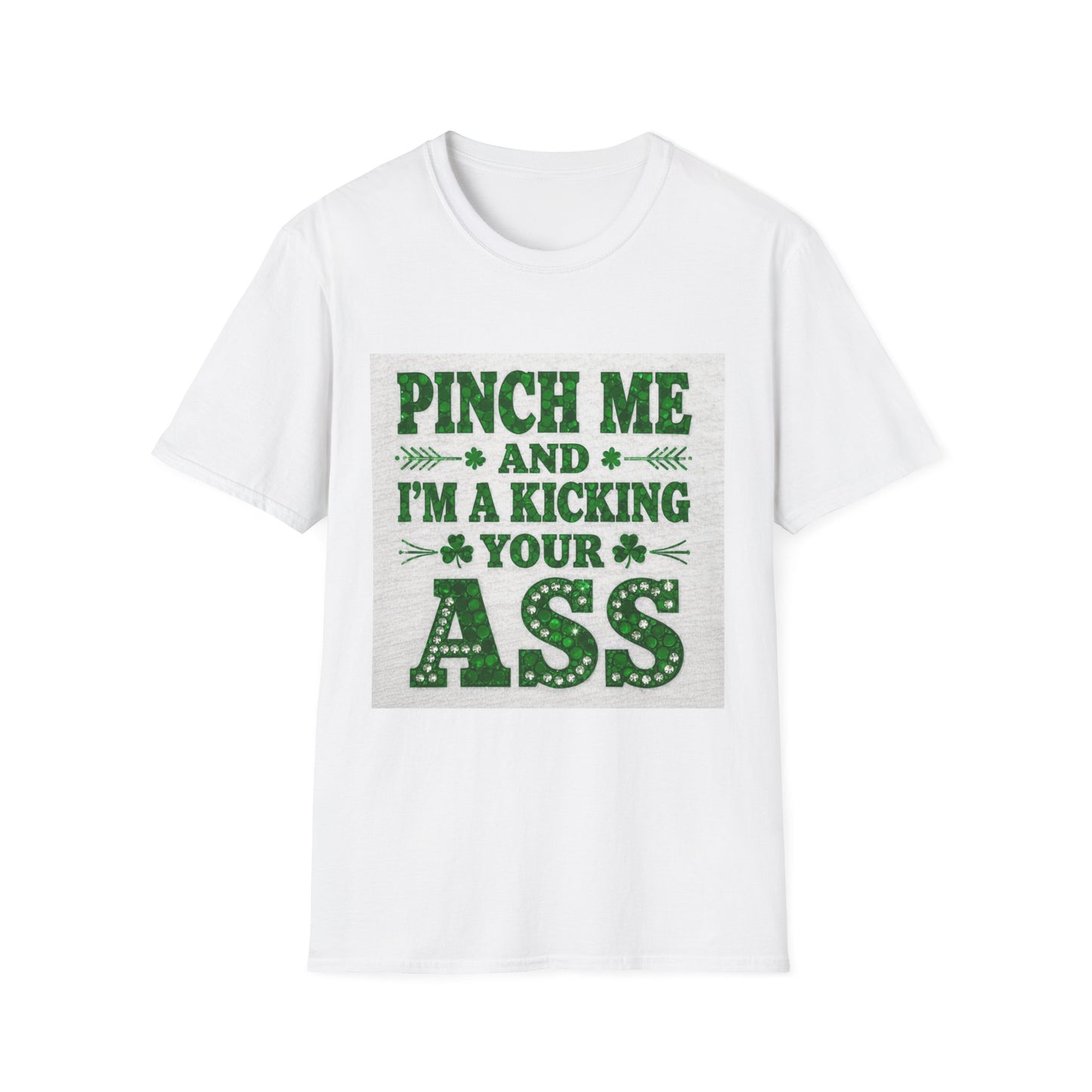 Pinch Me and I'm Kicking Your A$$... Saint Patty's Day Funny T-Shirt — St. Patrick's Day Humor Tee