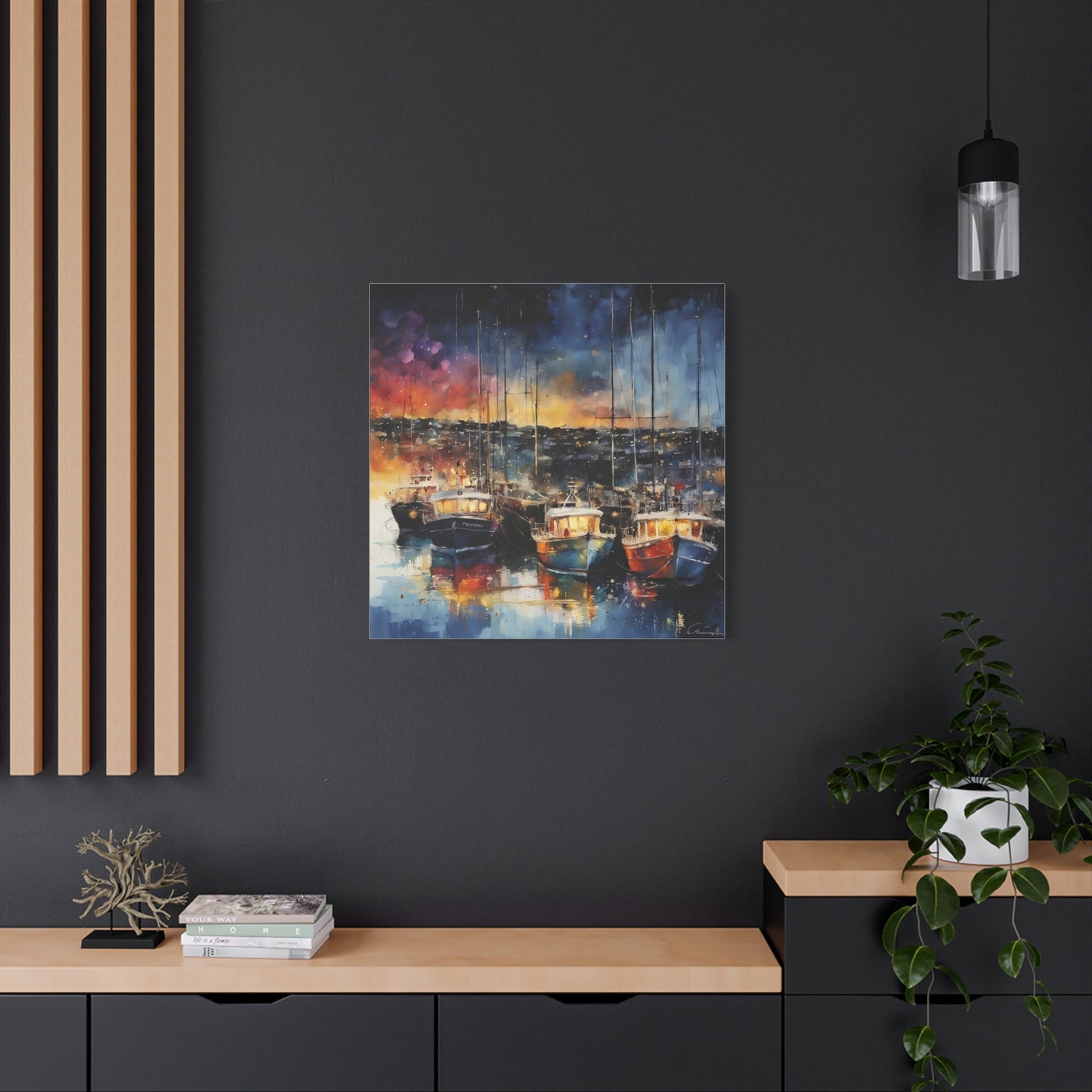 Twilight in Barbados Abstract Art