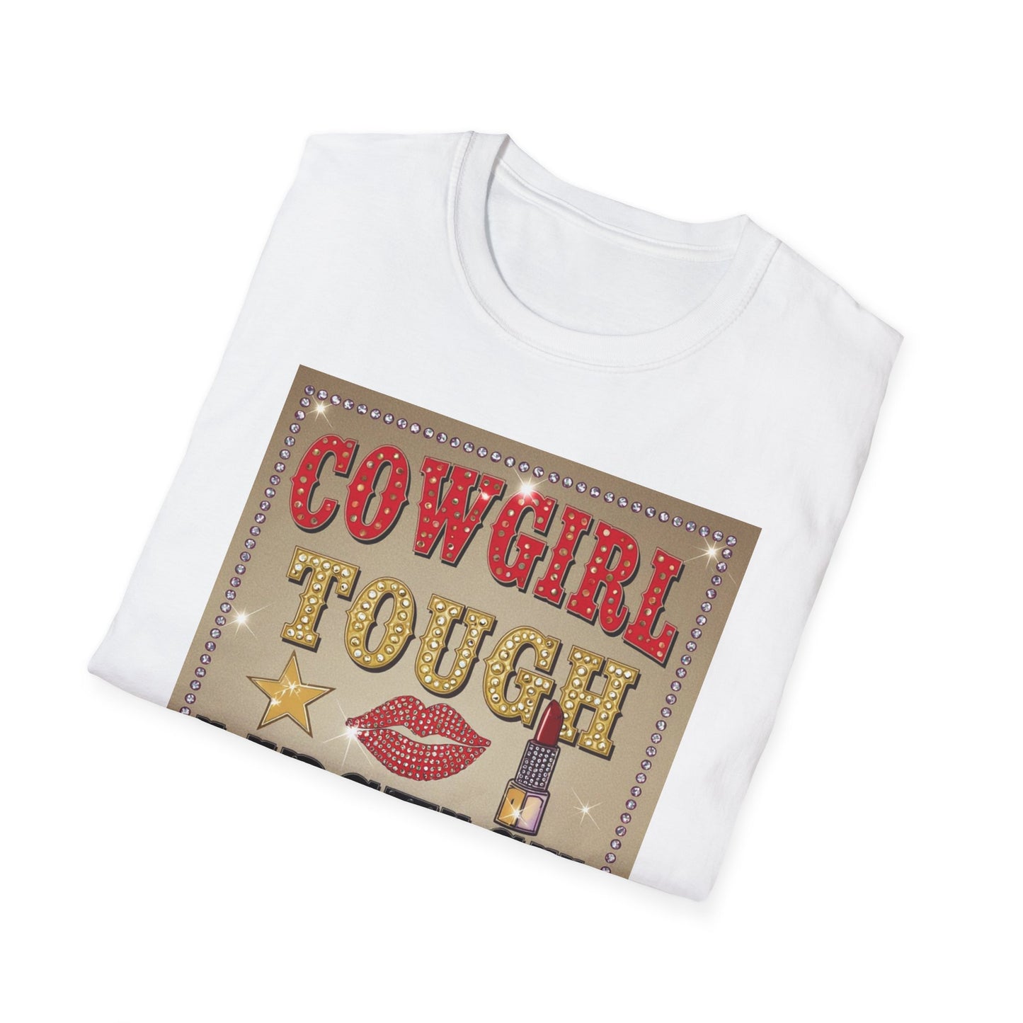 Cowgirl Tough Lipstick Ready Western Boho, Unisex T-Shirt,