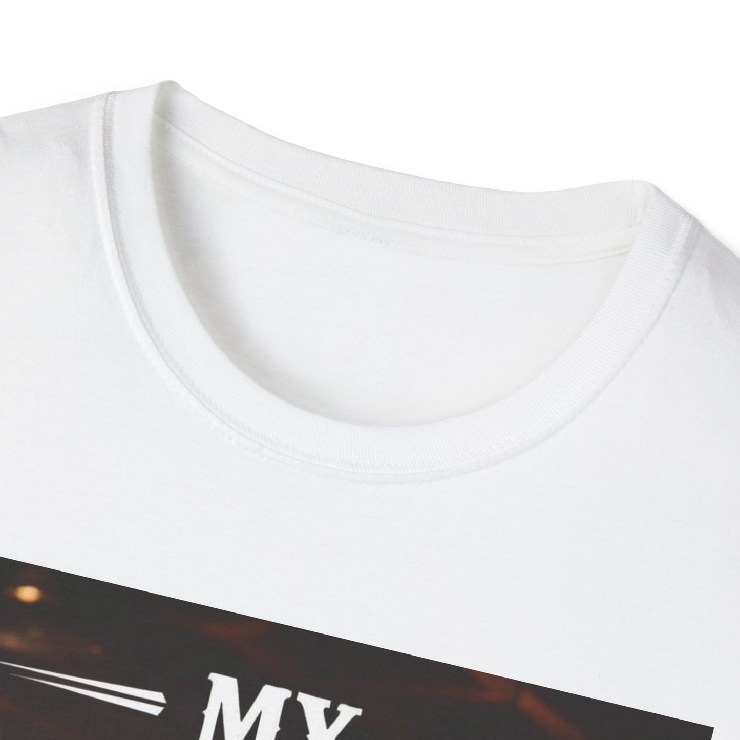 My Barstool Makes Me Feel Warm and Safe Western Boho, Unisex T-Shirt,