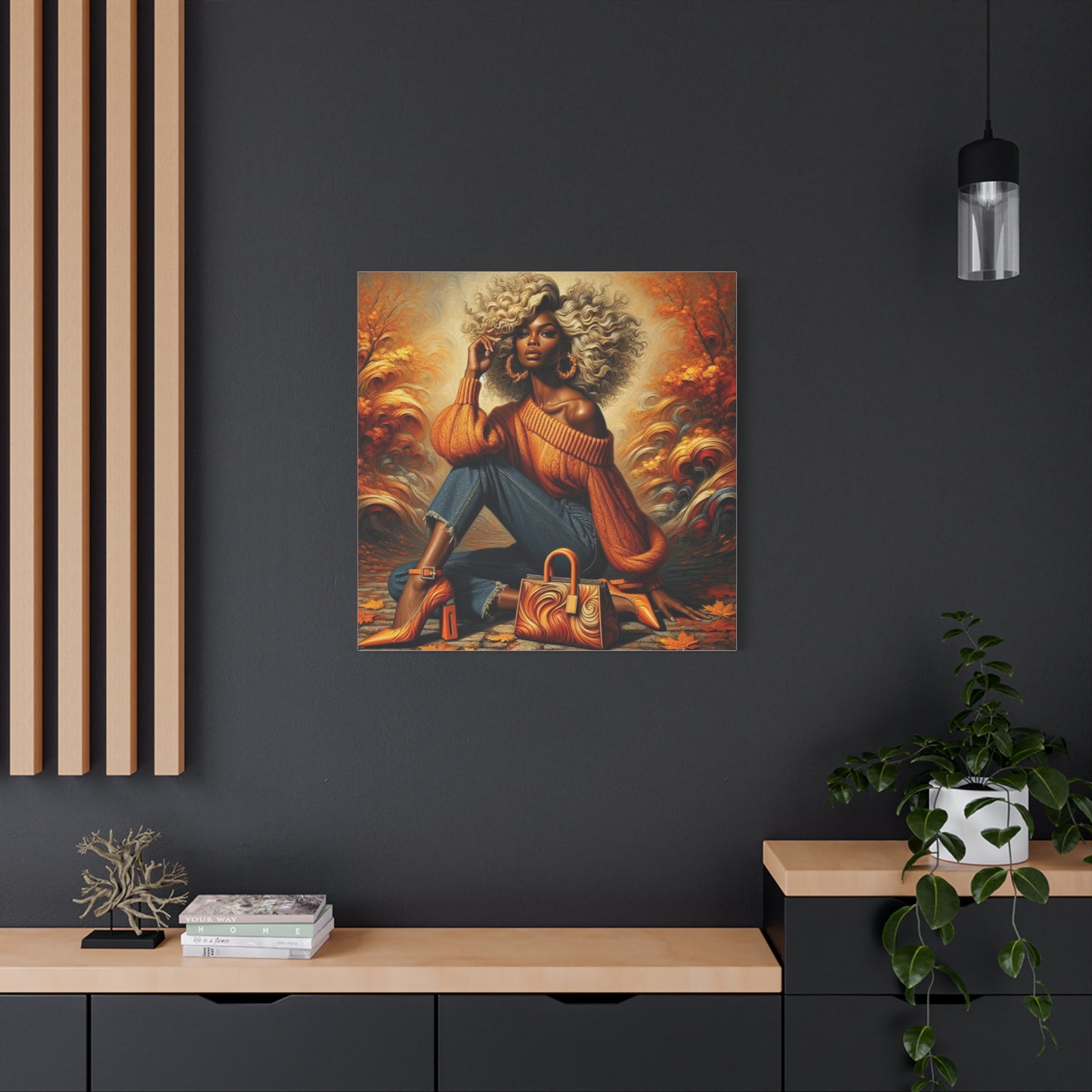 Beautiful Black Woman Canvas Art