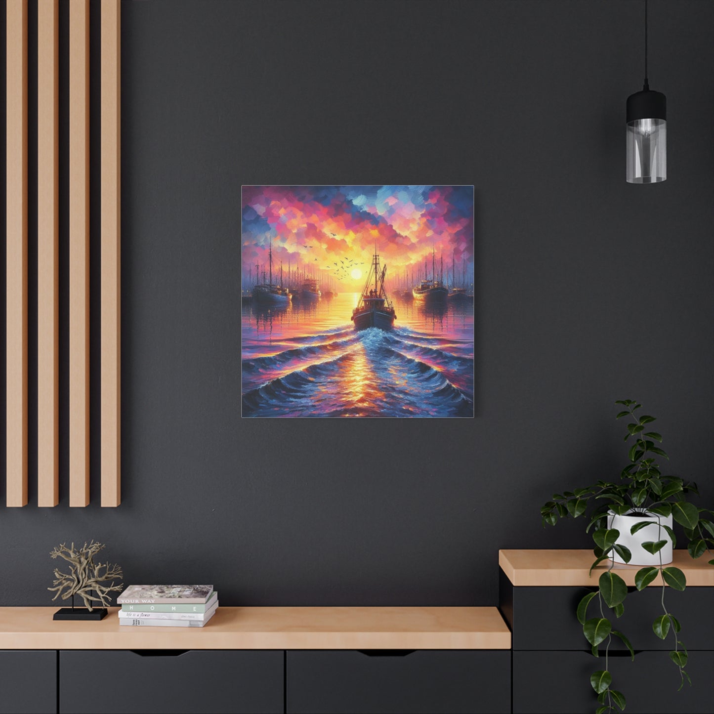 Canvas Print - Morning In the Harbor Wall Art