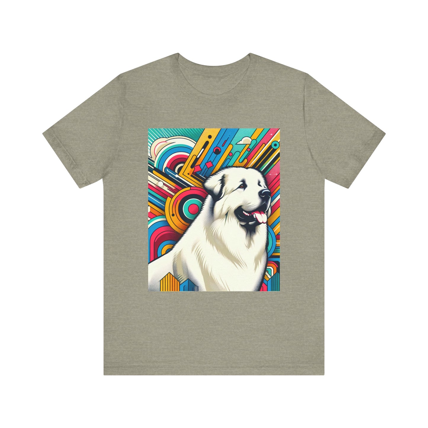 Retro Colorful Great PyreneesTee - Unisex Shirt