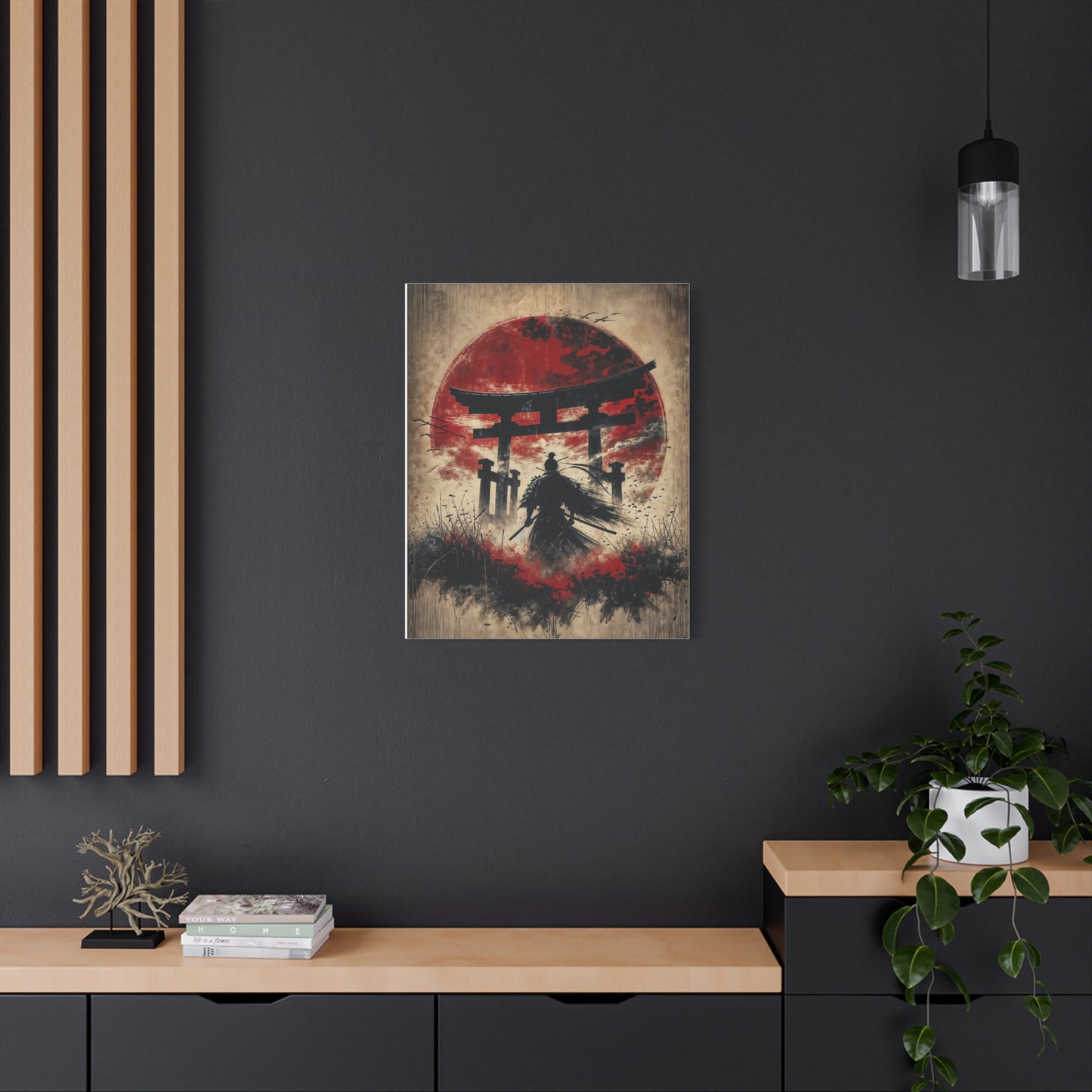 Samurai Asian Abstract Art