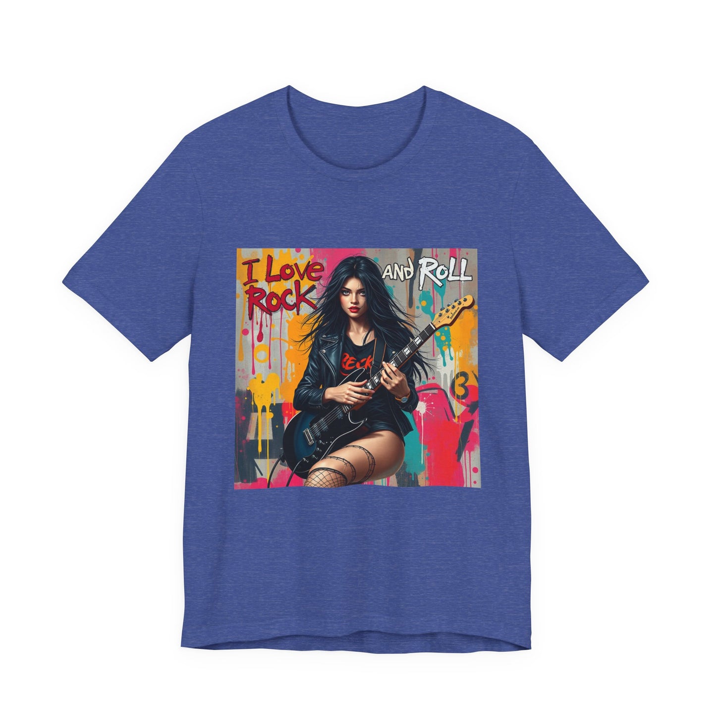 I Love Rock and Roll Abstract T-Shirt 1