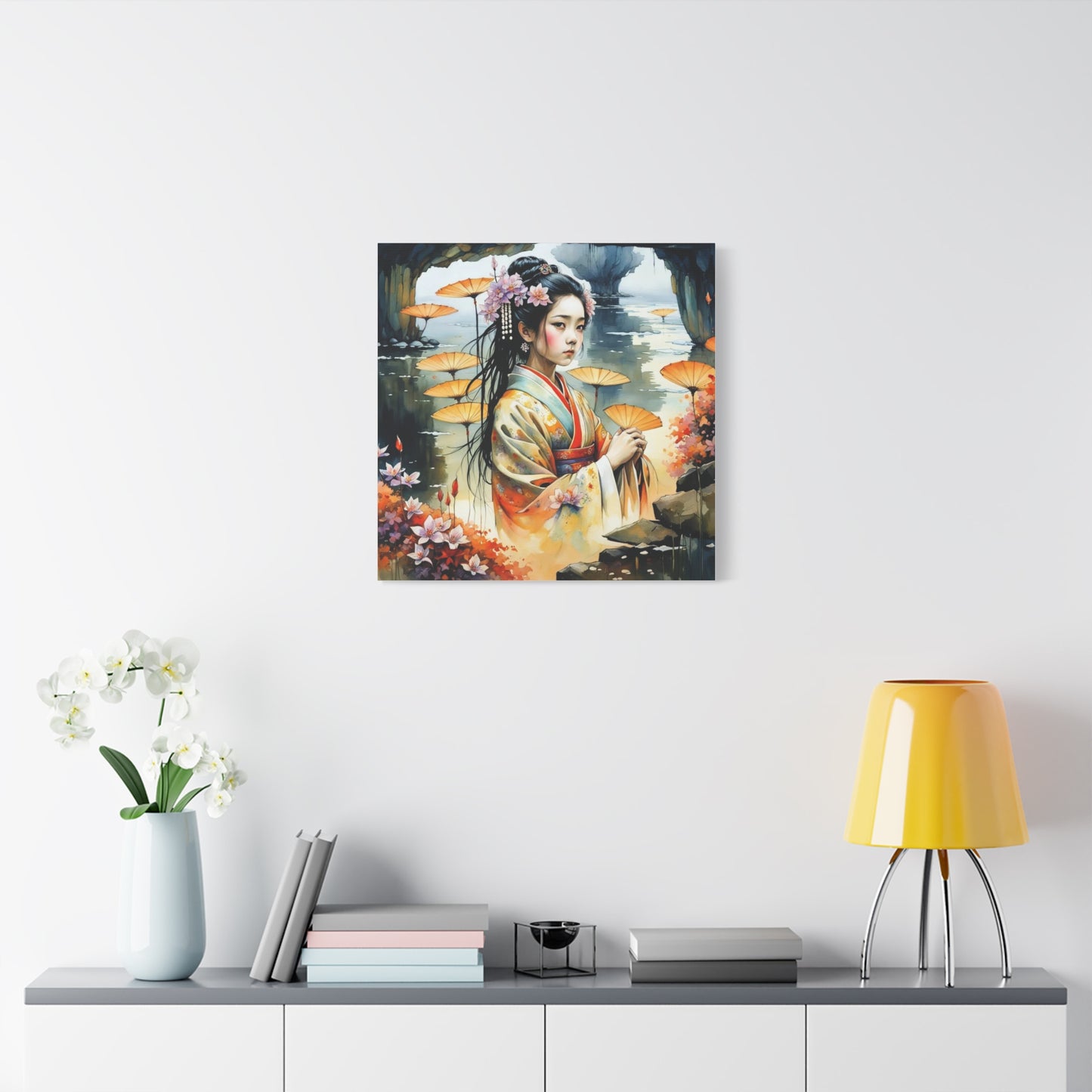 Beautiful Woman Asian Abstract Art