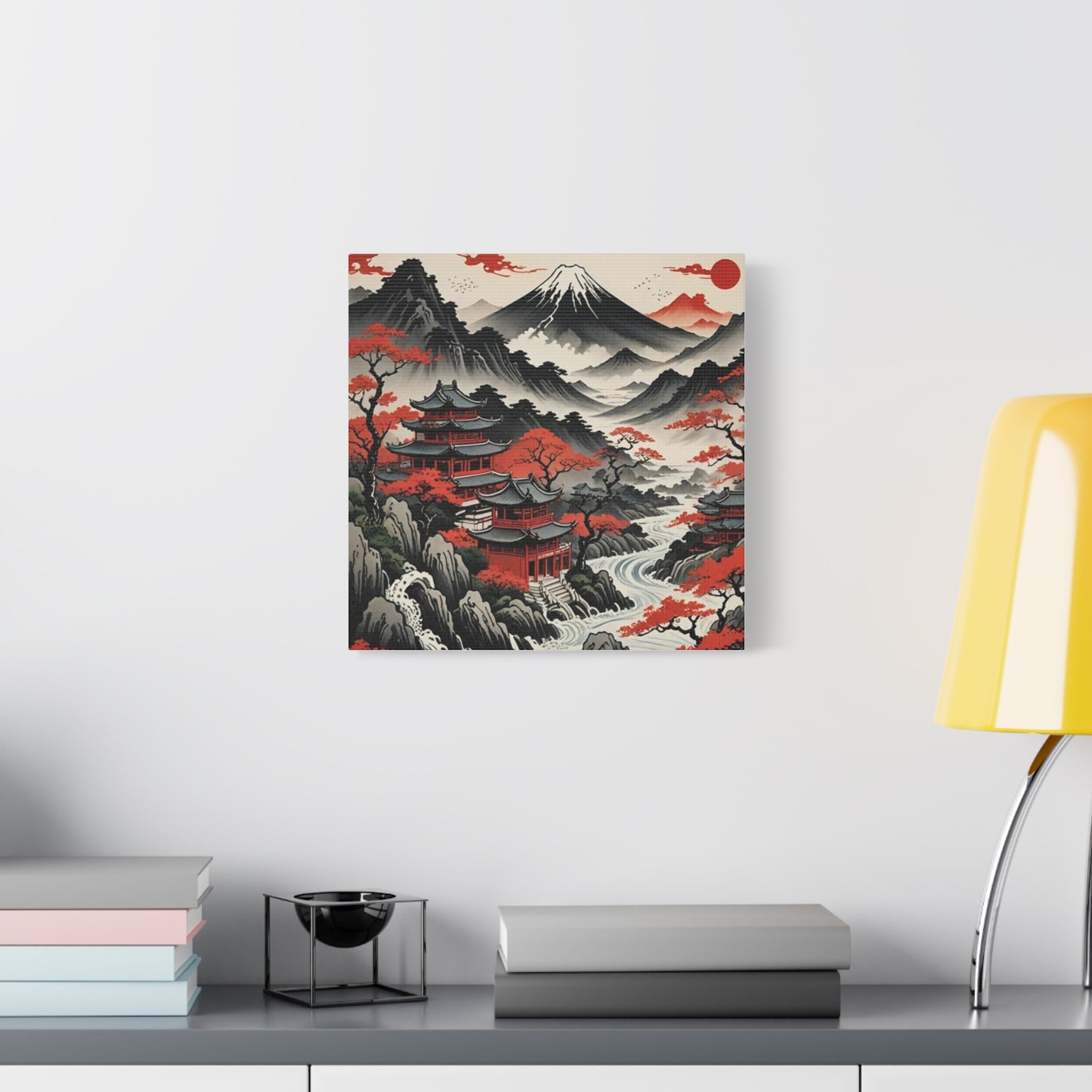 House on the River Asian Abstract Art