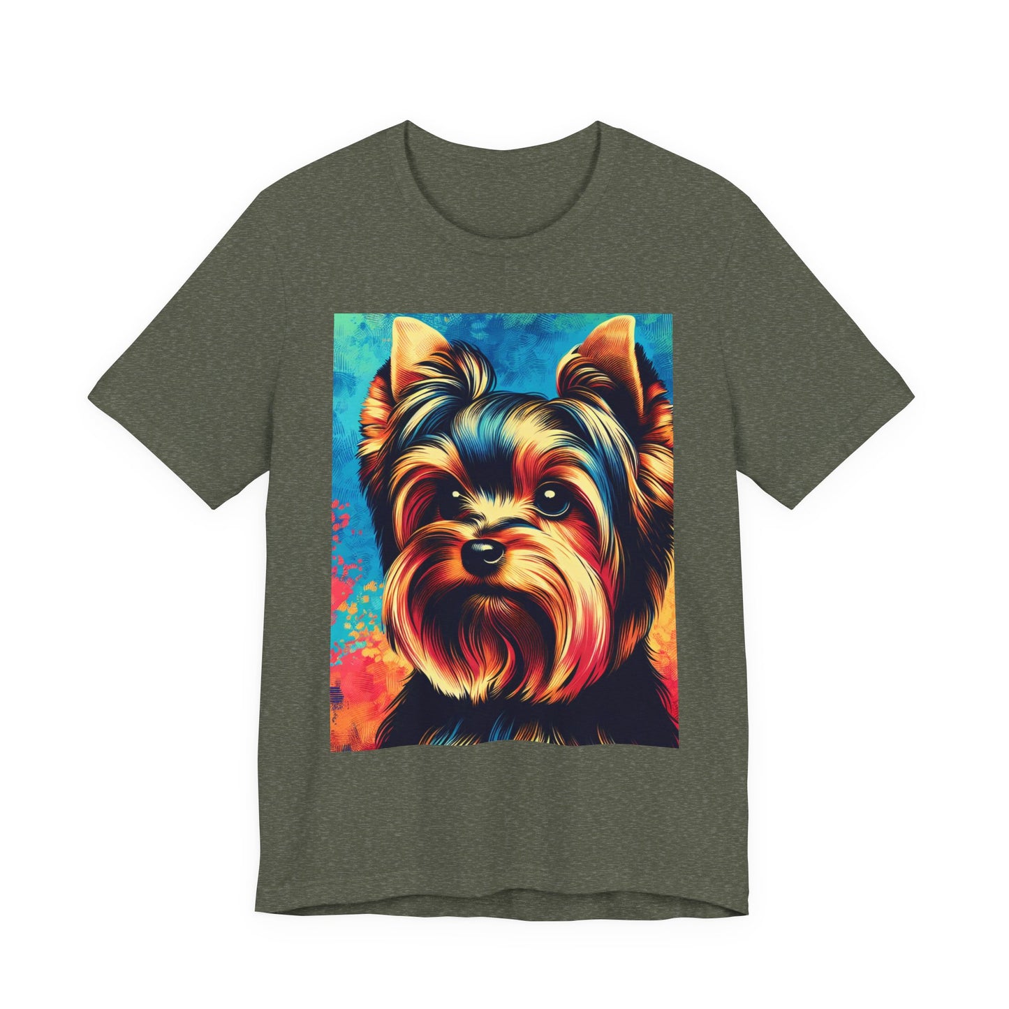Retro Colorful Yorkie Tee - Unisex Shirt
