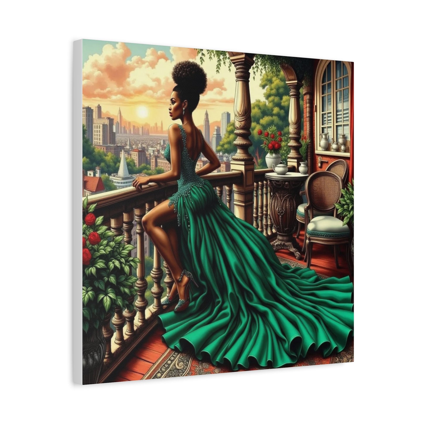 Beautiful Black Woman Canvas Art