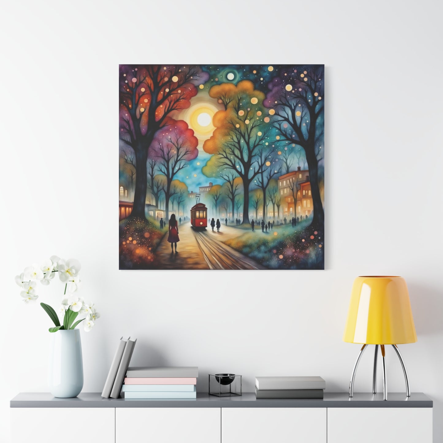Trolly in the Park Abstract Art
