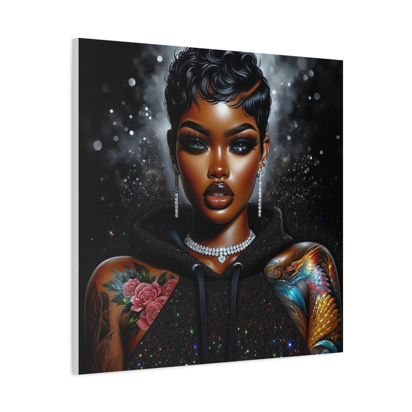 Beautiful Black Woman Canvas Art