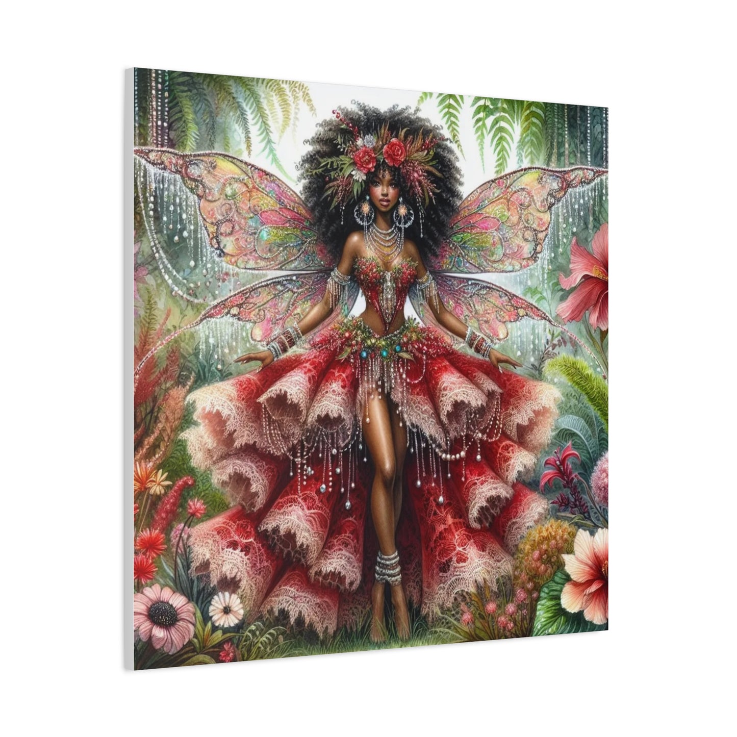 Beautiful Black Woman Canvas Art