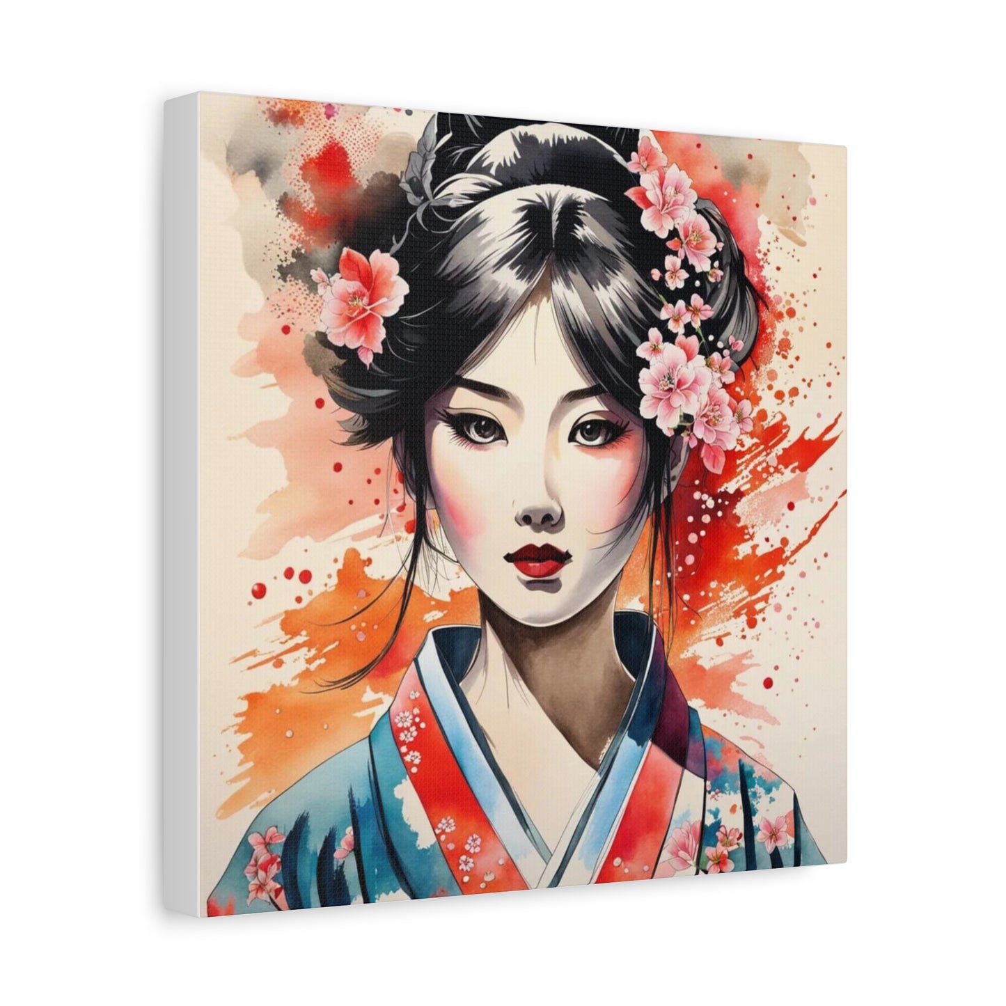 Geisha Asian Abstract Art