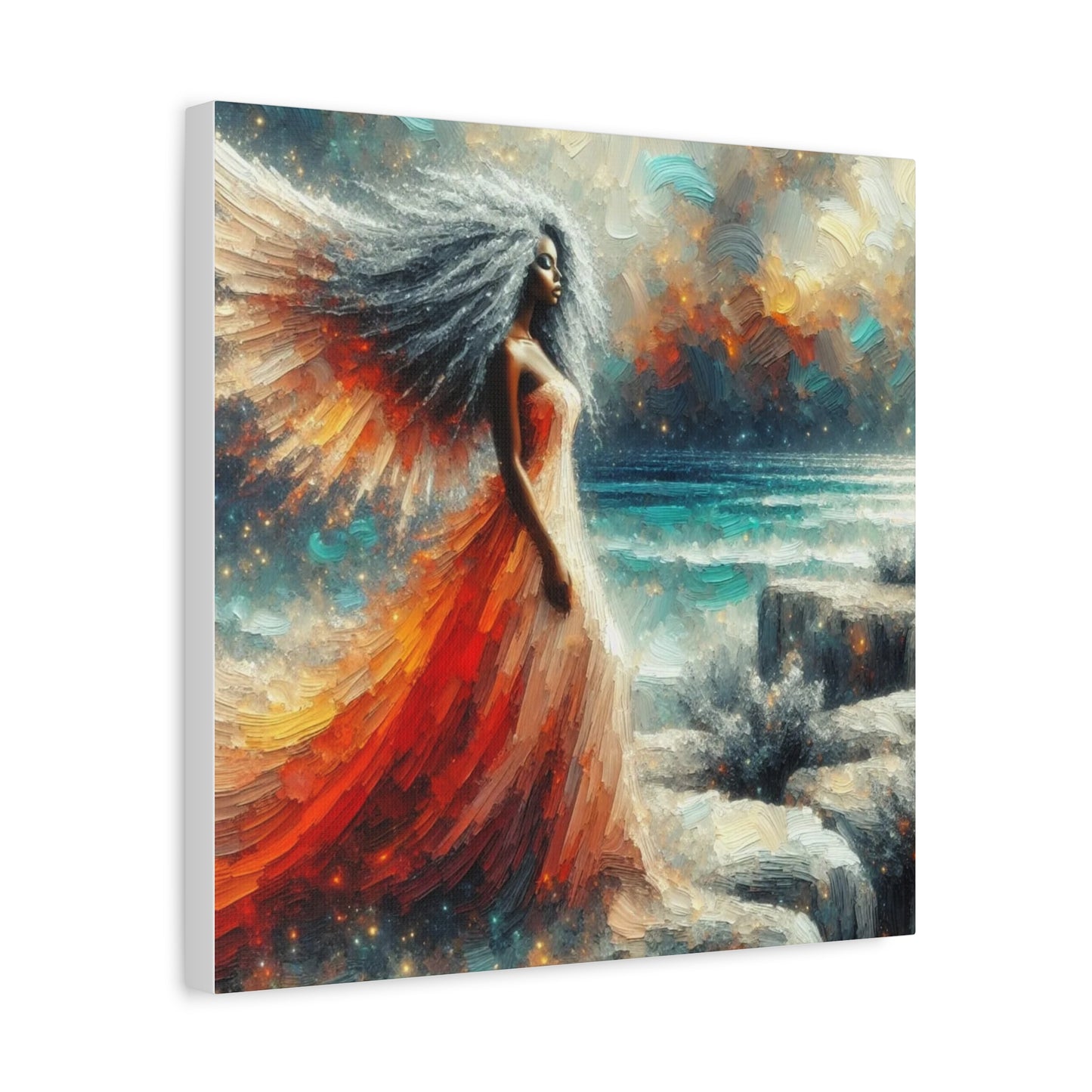 Beautiful Black Woman Canvas Art