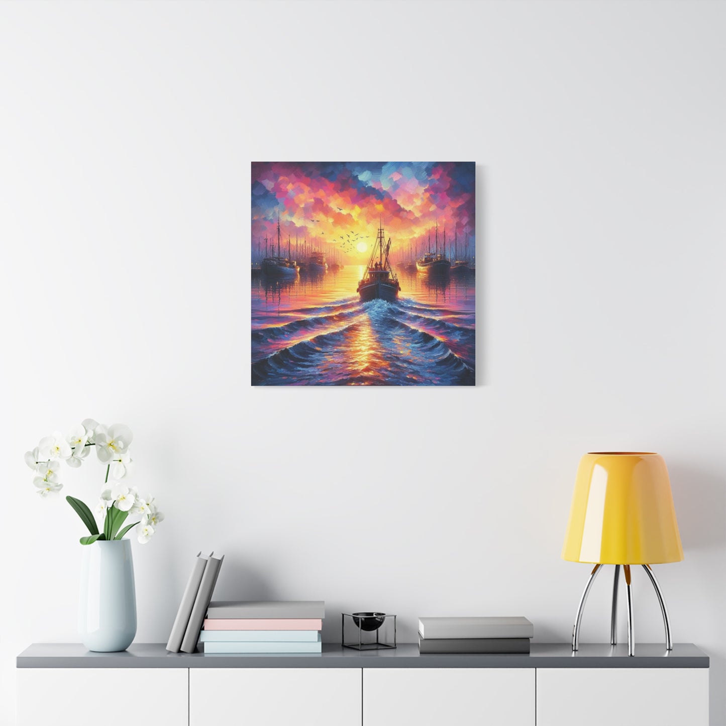 Canvas Print - Morning In the Harbor Wall Art