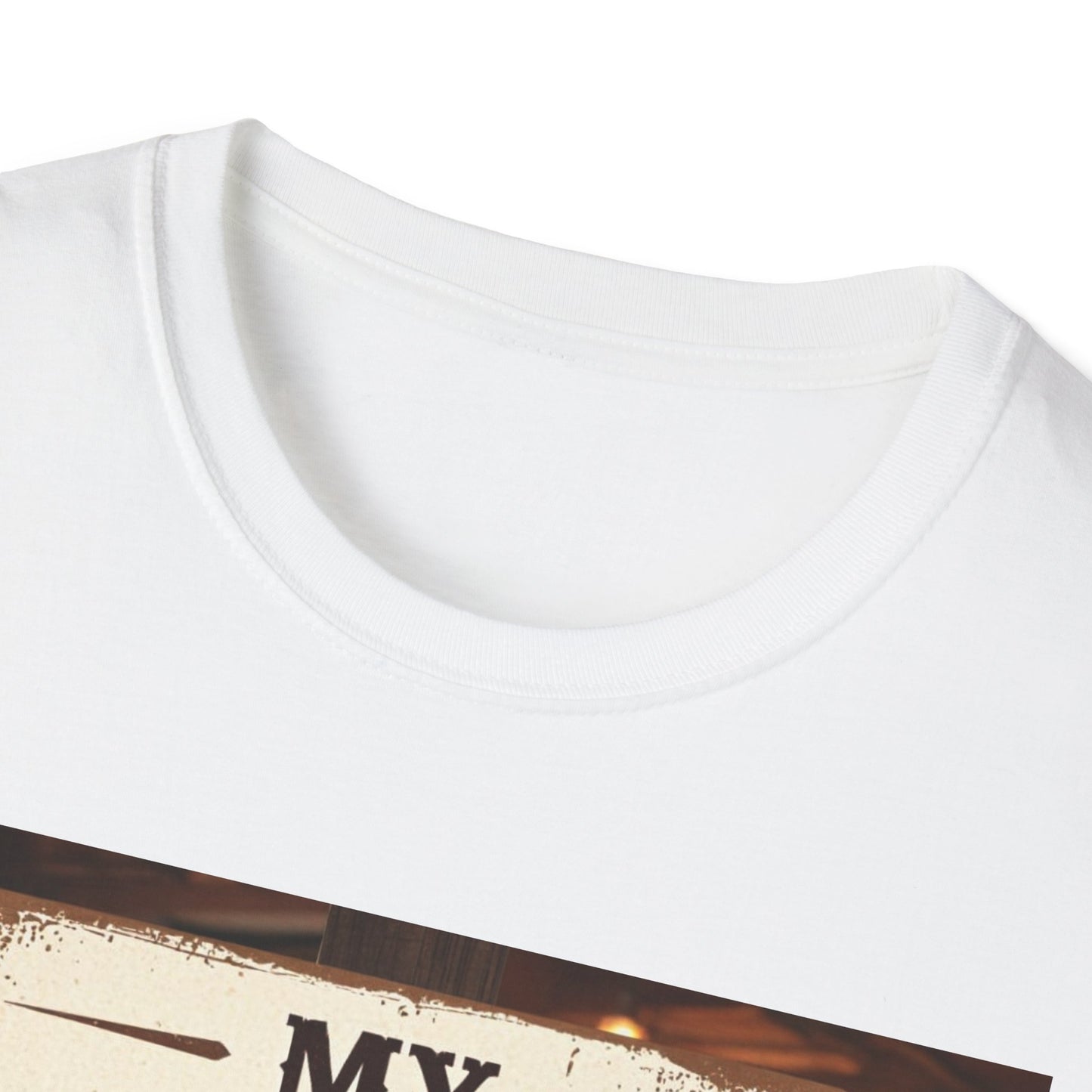 My Barstool Makes Me Feel Warm and Safe Western Boho, Unisex T-Shirt,