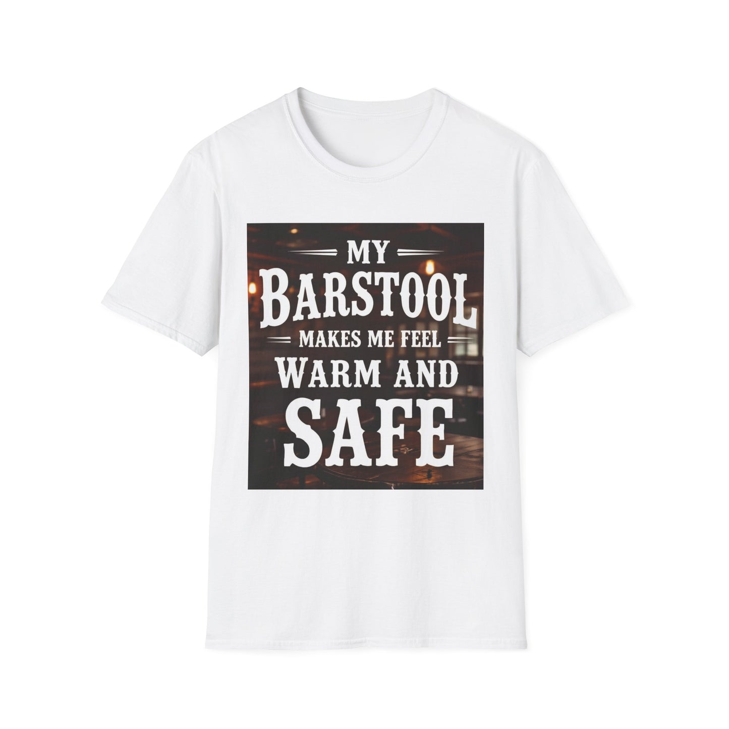 My Barstool Makes Me Feel Warm and Safe Western Boho, Unisex T-Shirt,