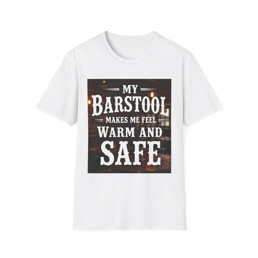 My Barstool Makes Me Feel Warm and Safe Western Boho, Unisex T-Shirt,