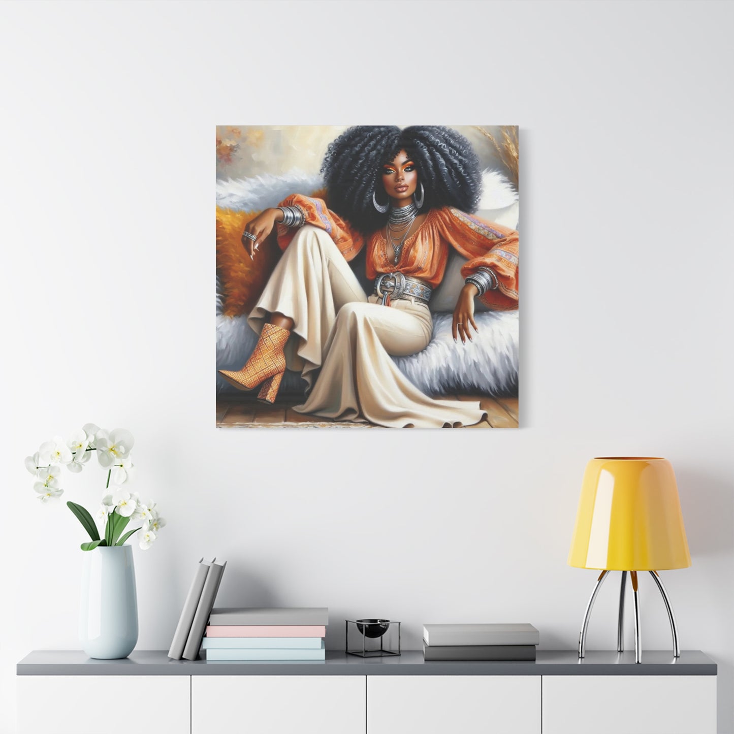 Beautiful Black Woman Canvas Art