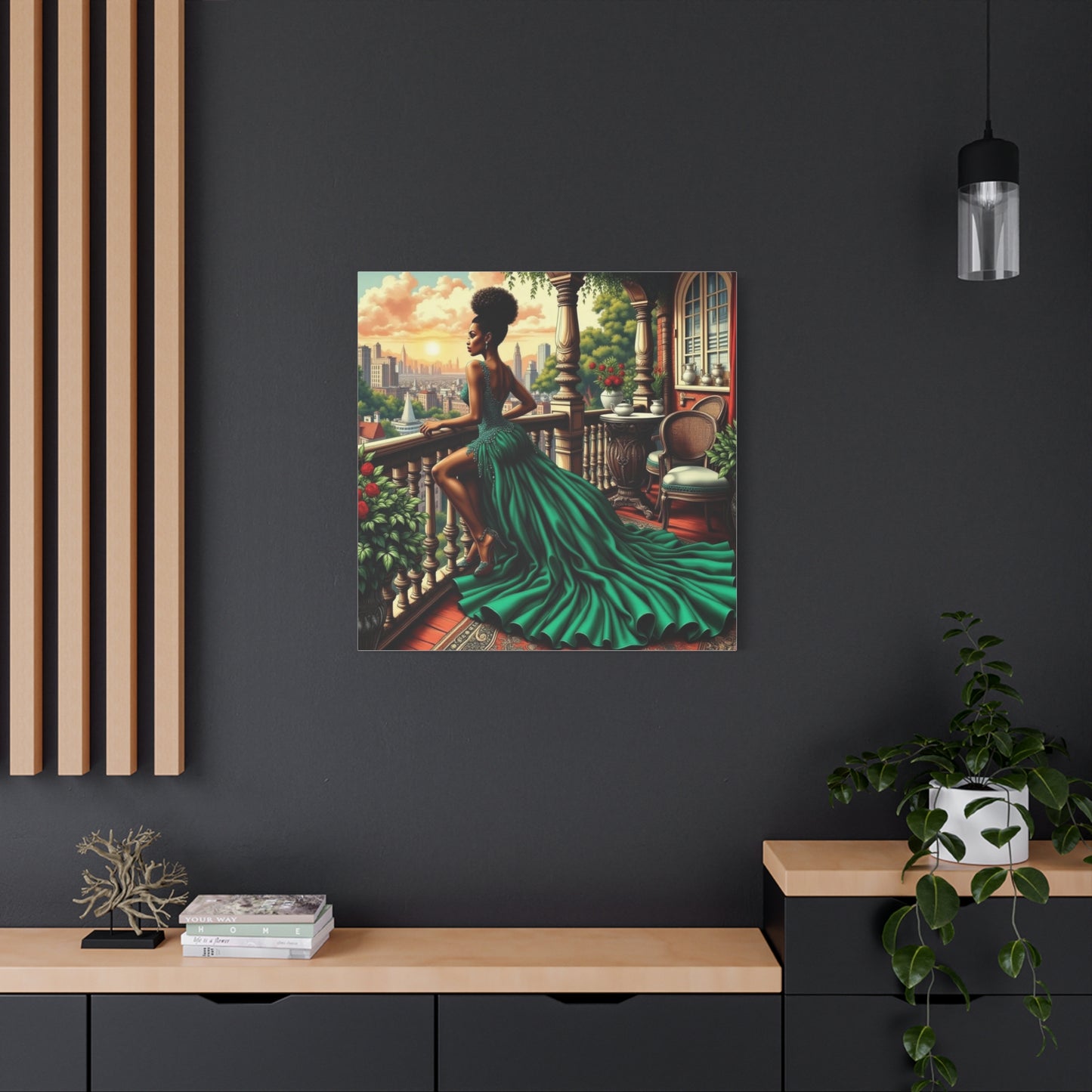 Beautiful Black Woman Canvas Art