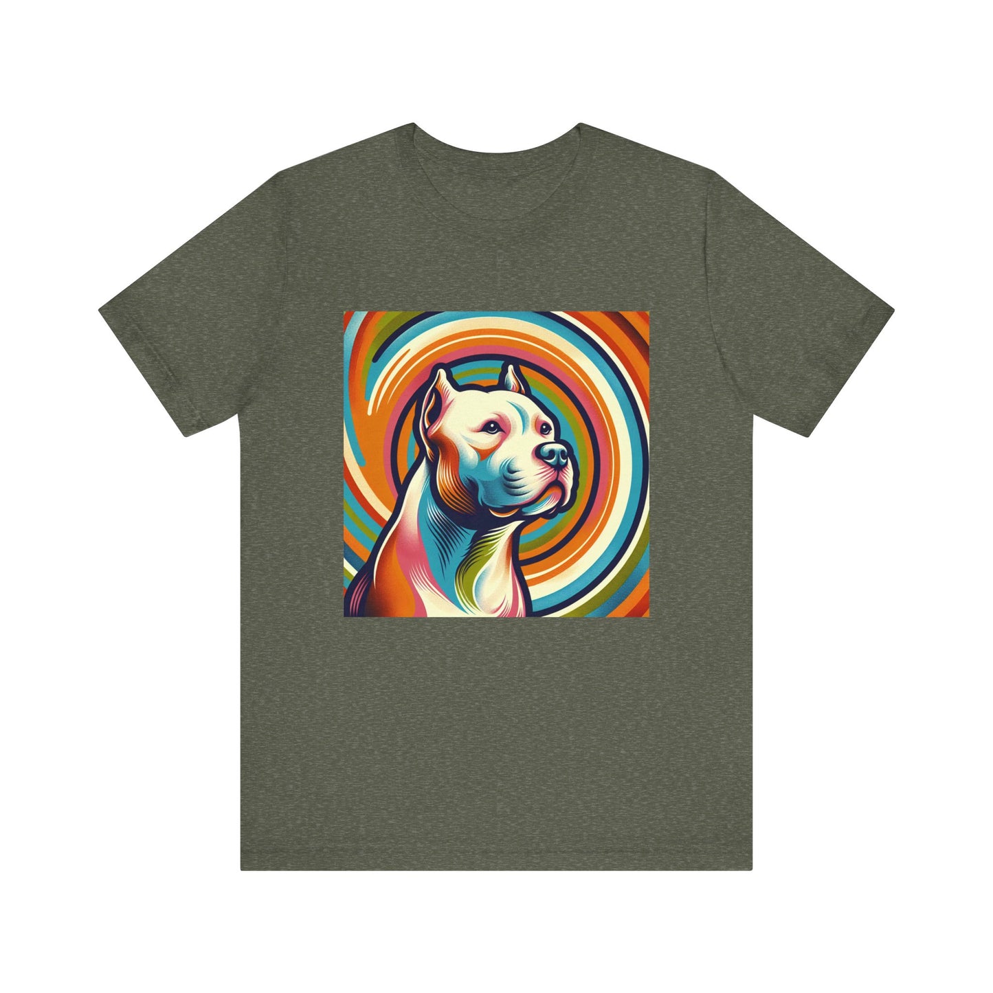 Retro Colorful Pit Bull Tee - Unisex Shirt