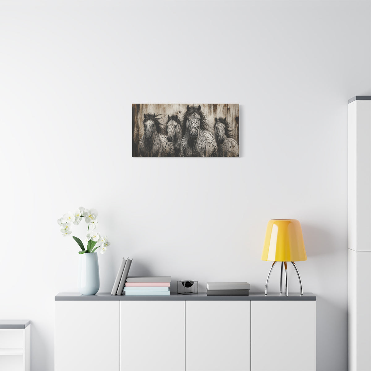 Appaloosa Horses Matte Canvas Wall Art — Stretched 1.25"