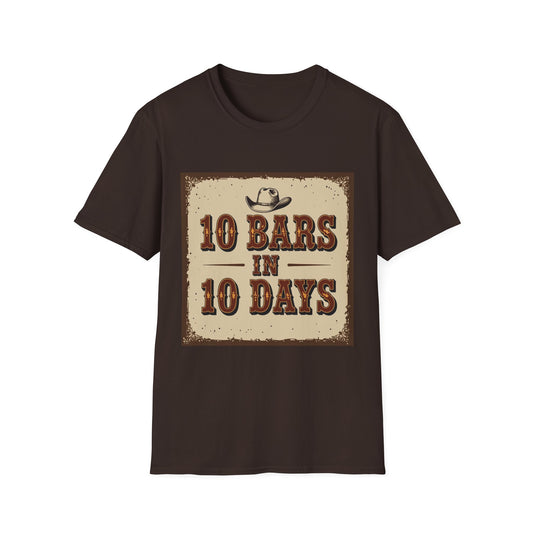 10 bars In 10 Days Western Boho, Unisex T-Shirt,