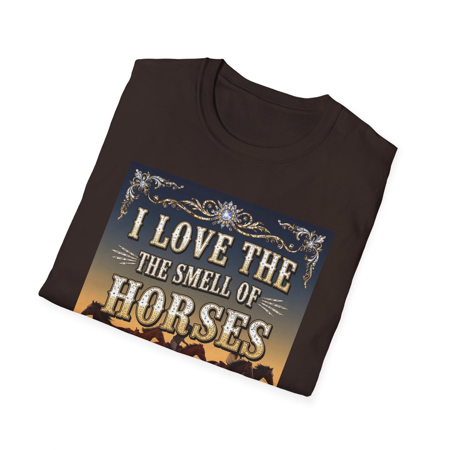 I Love the Smell of Horses in the Morning Western Boho, Unisex T-Shirt,