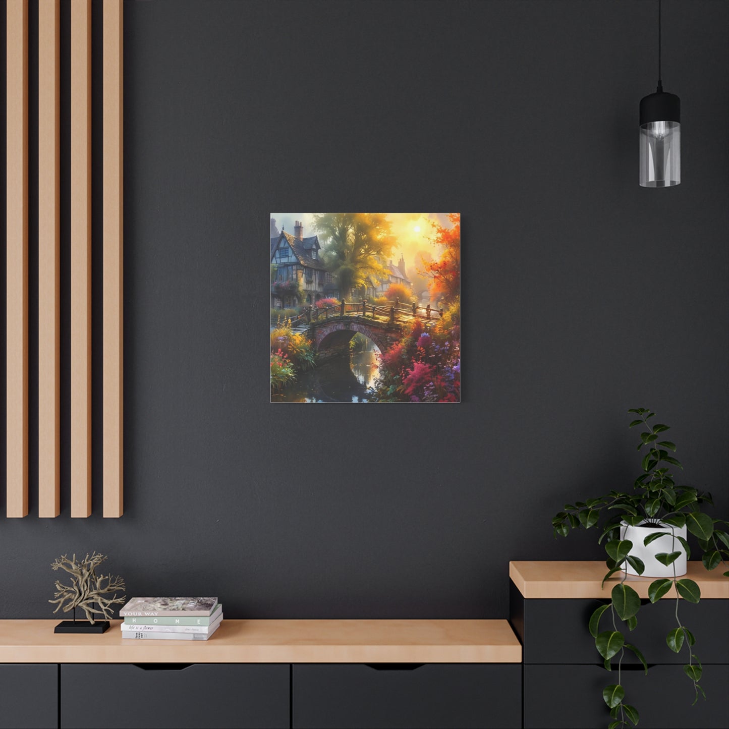 Canvas Print - The Bridge to Town Wall Art
