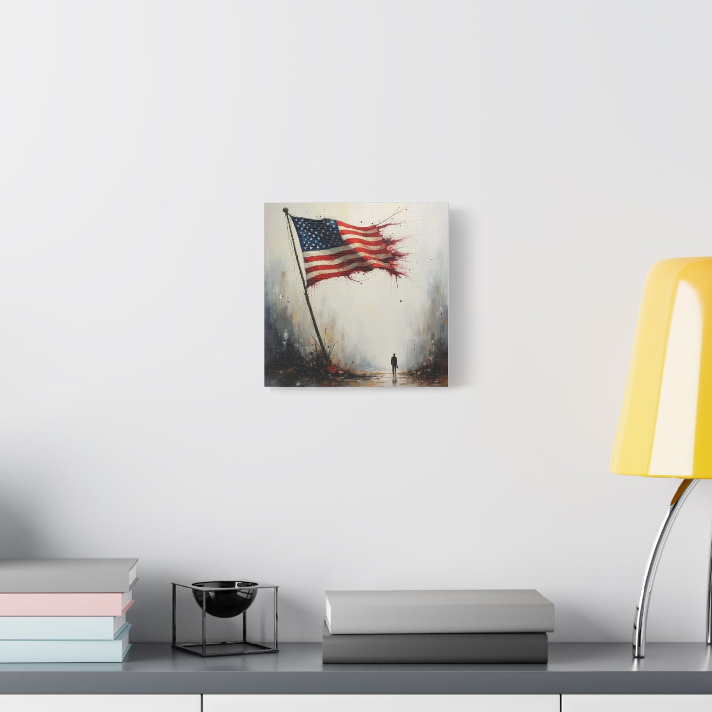 Tattered Flag Abstract Art