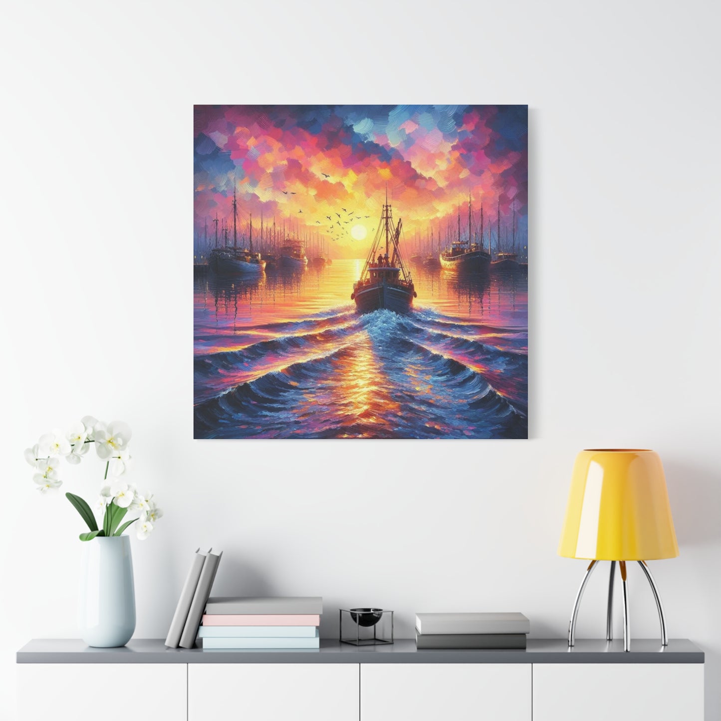 Canvas Print - Morning In the Harbor Wall Art