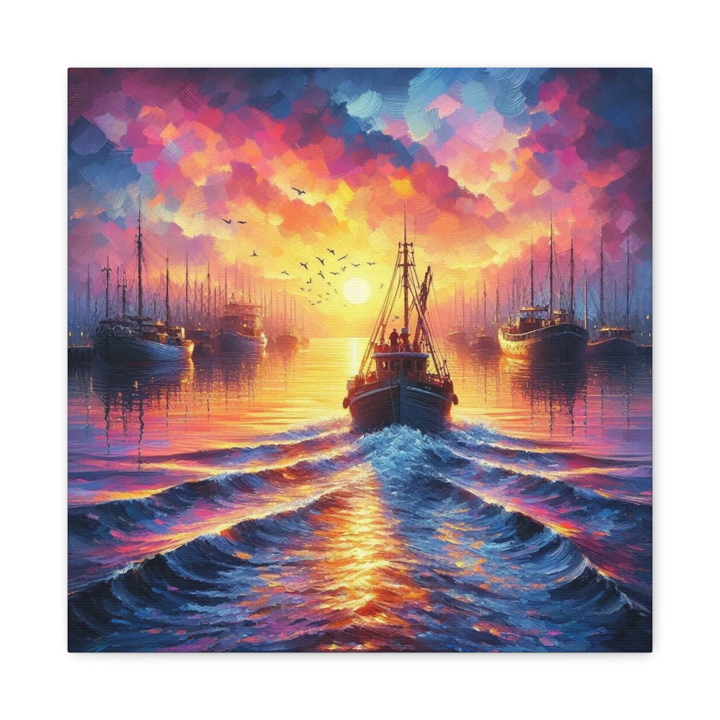 Canvas Print - Morning In the Harbor Wall Art