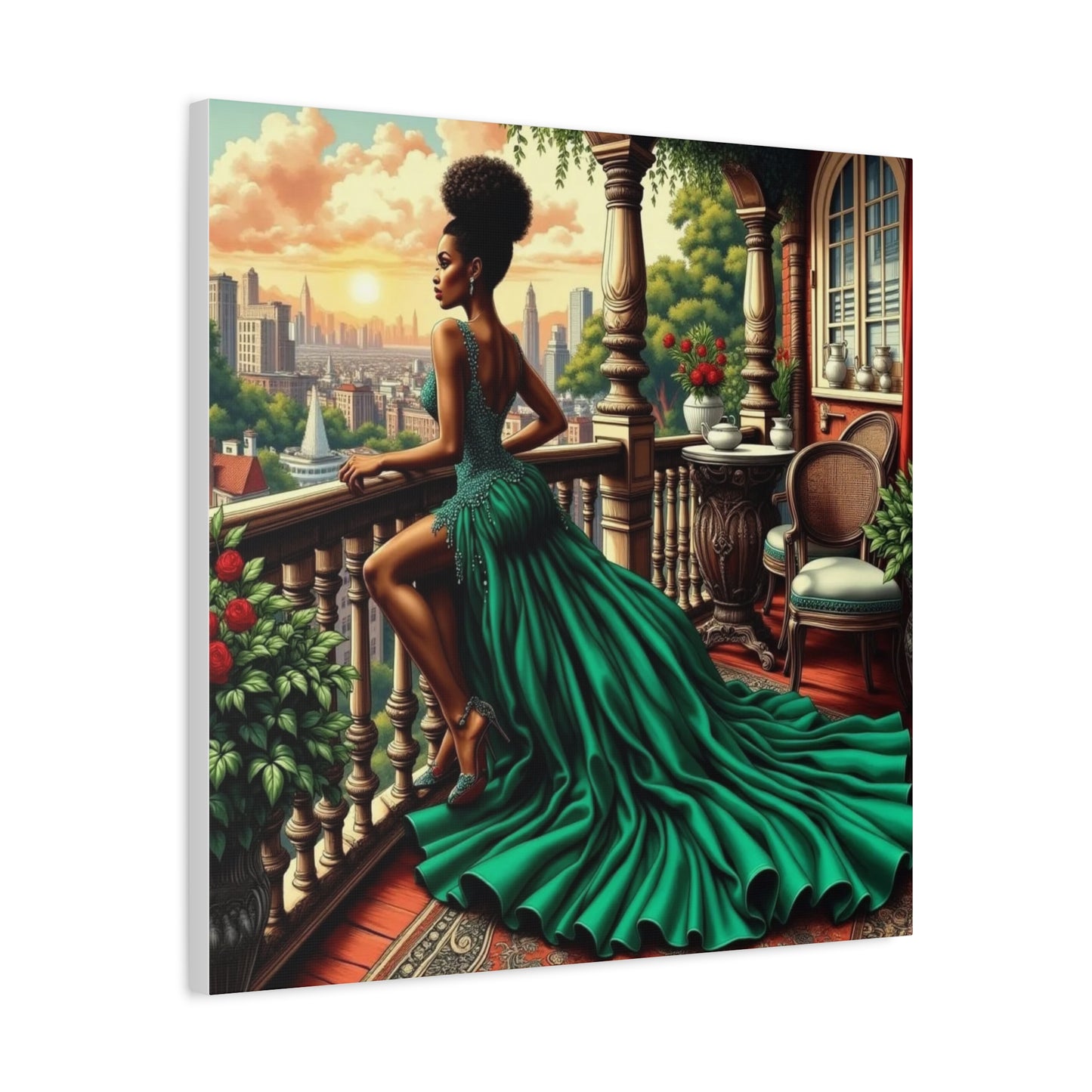 Beautiful Black Woman Canvas Art