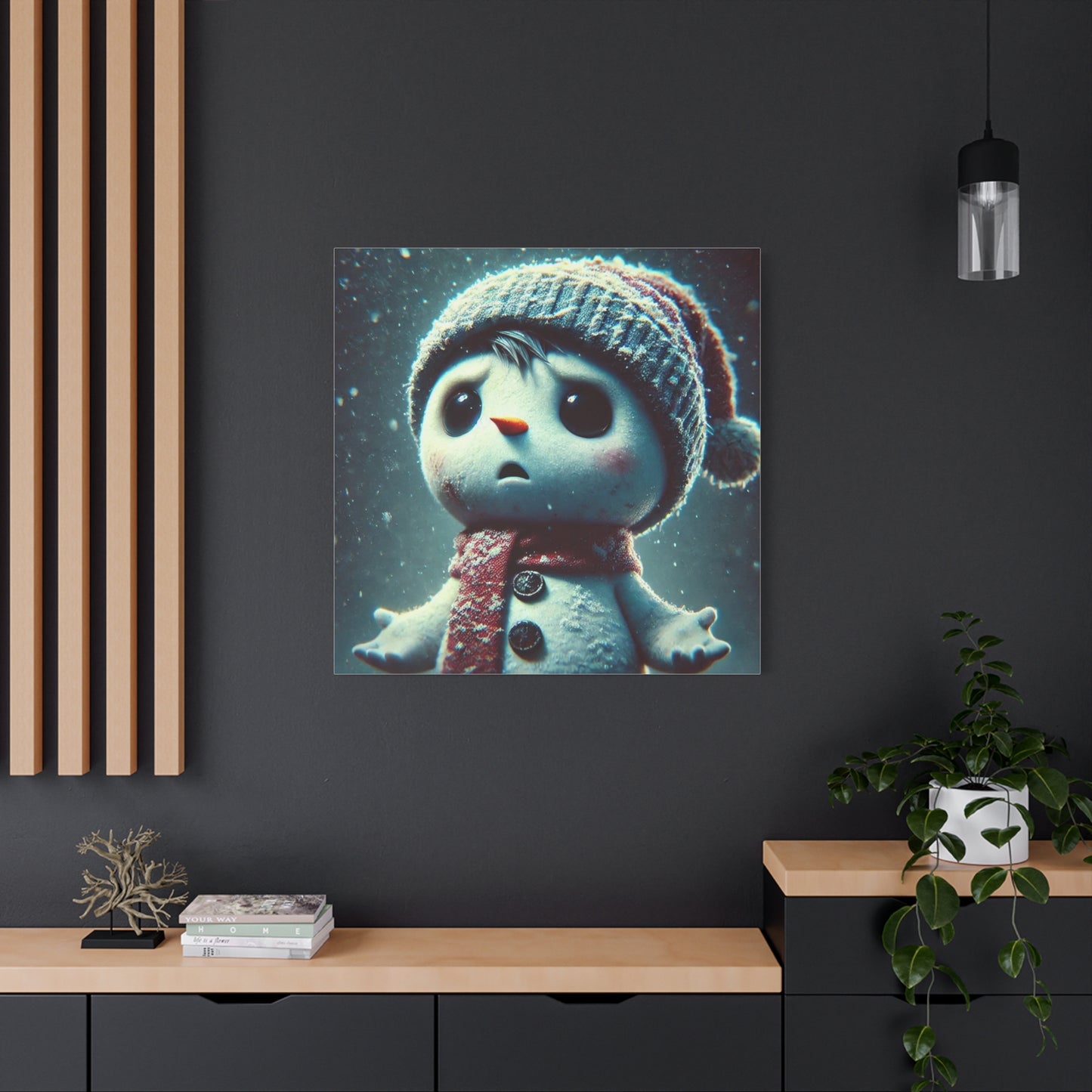 The Little Snowman Abstract Art