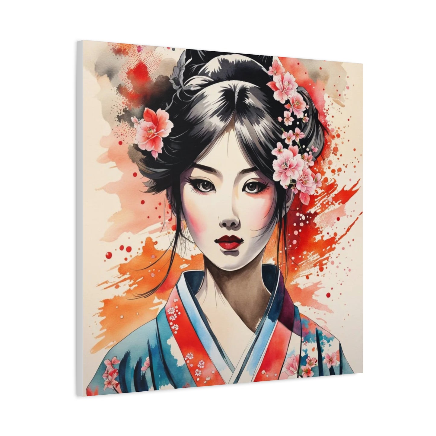 Geisha Asian Abstract Art