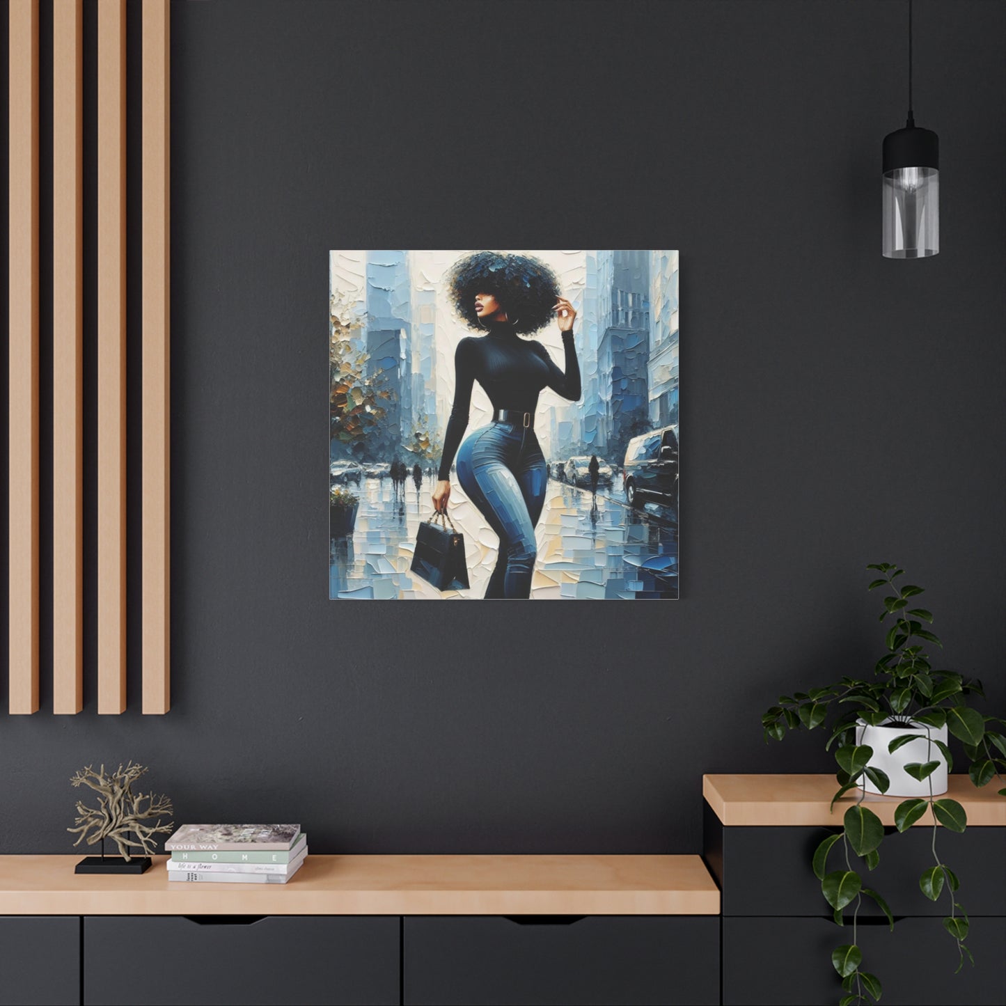 Beautiful Black Woman Canvas Art