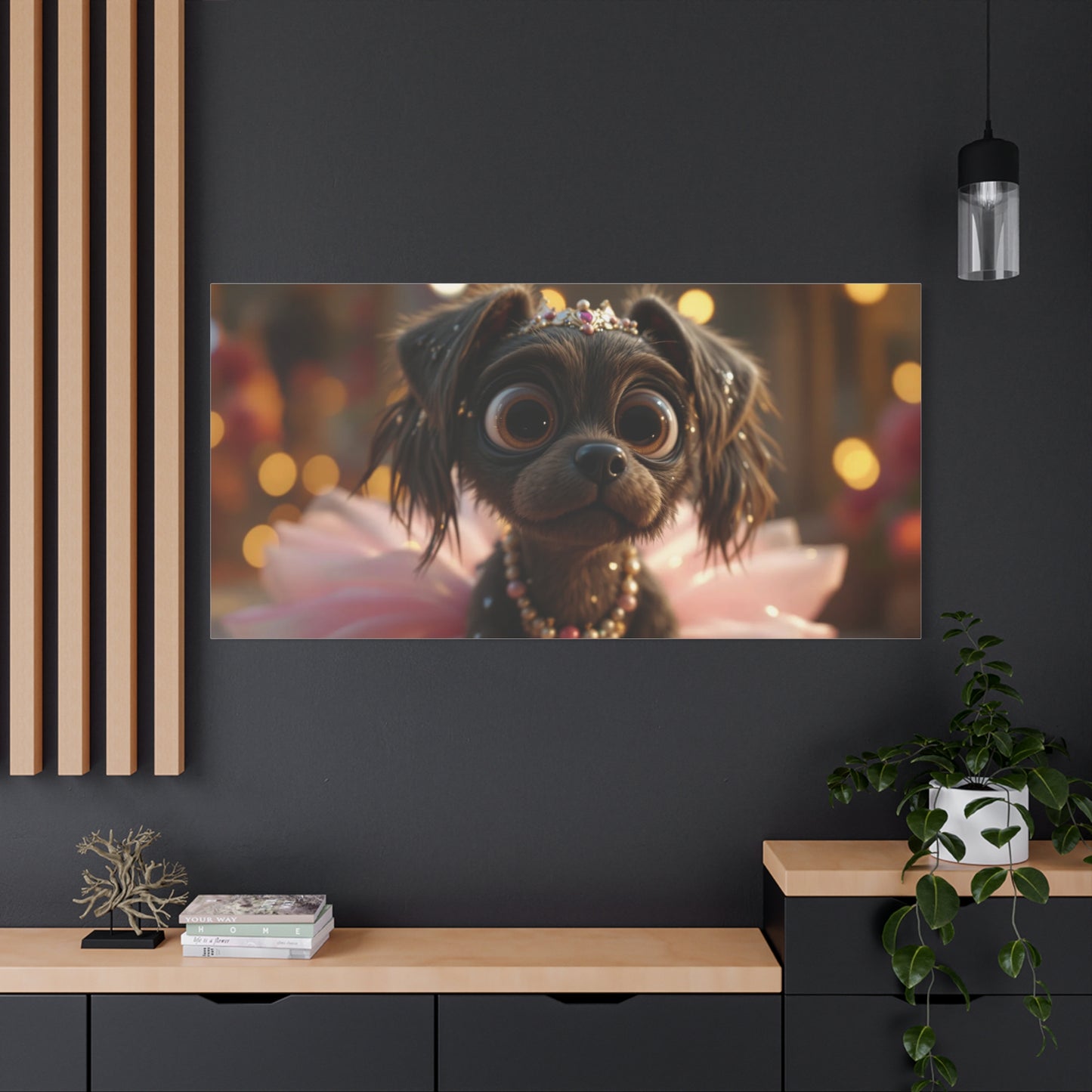 Dog in Pink Tutu Art
