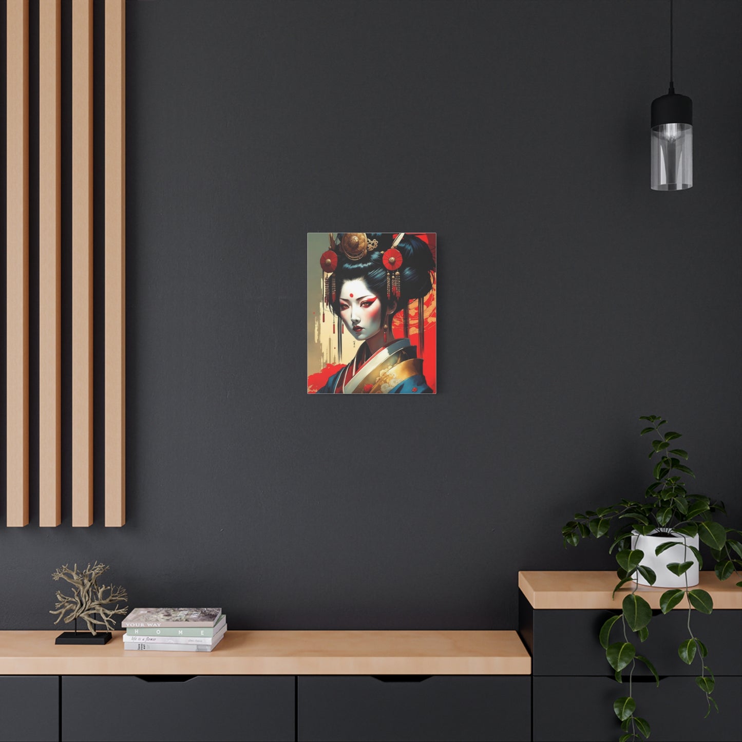 Geisha Asian Abstract Art