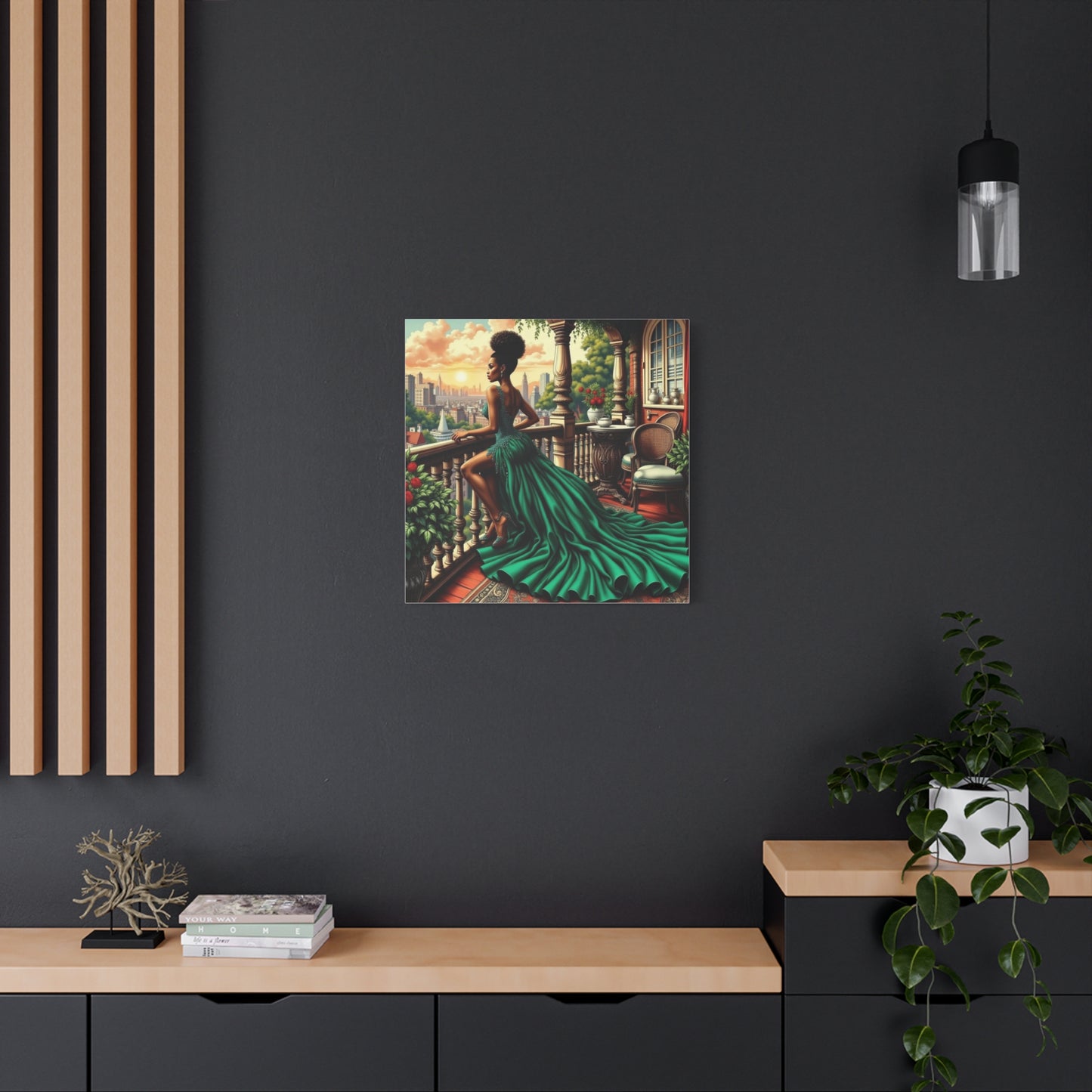 Beautiful Black Woman Canvas Art
