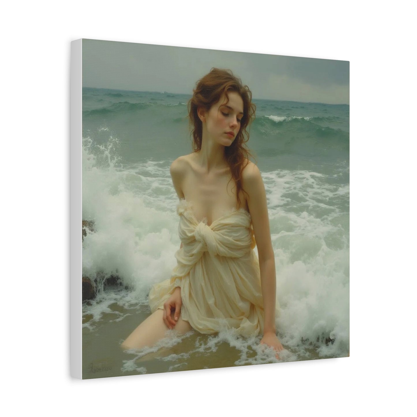 Lady in the Waves Abstract Art