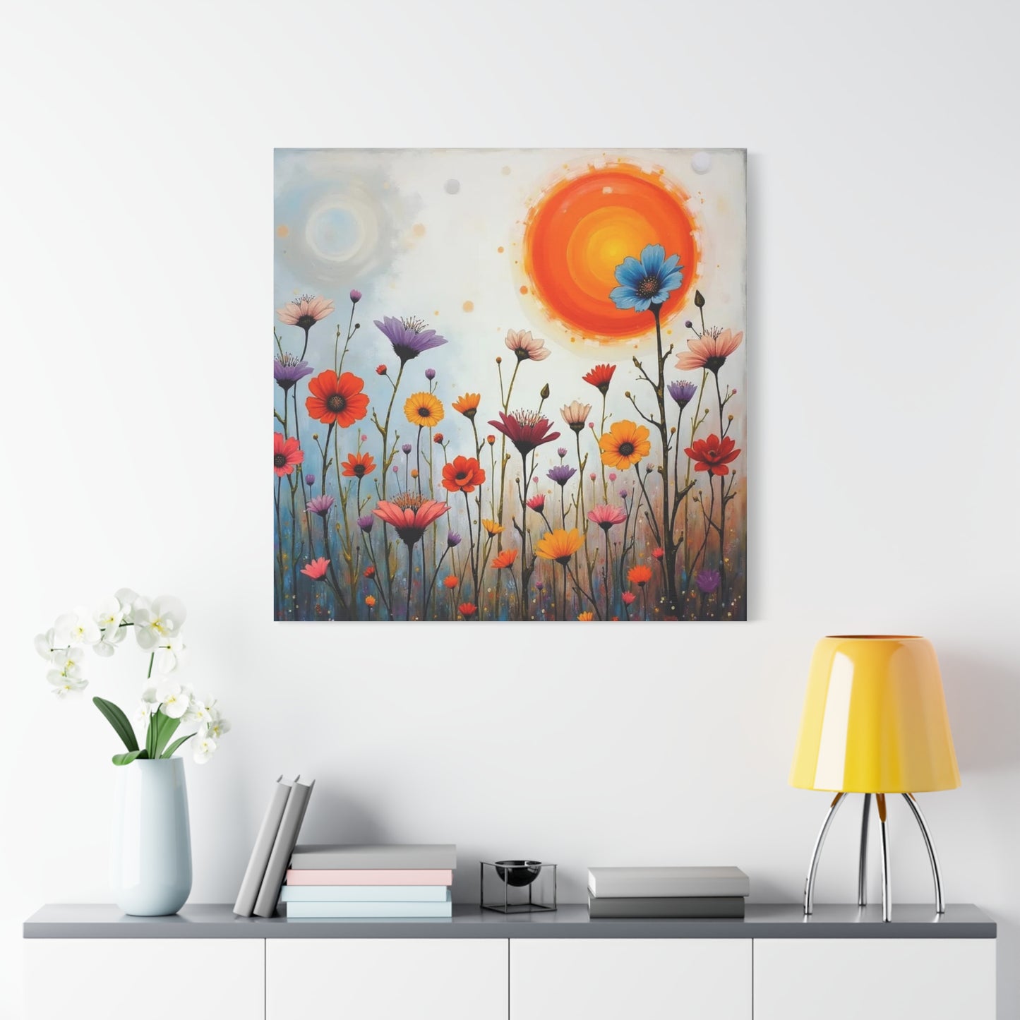 Flowers in the Sun Abstract Art