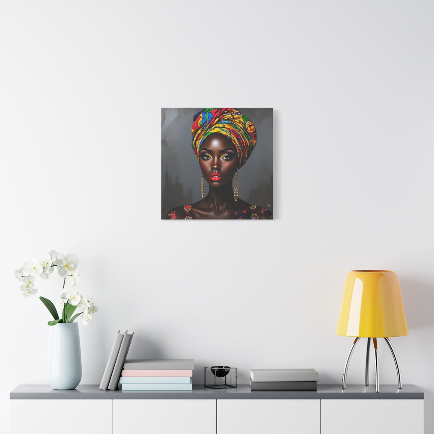Beautiful Woman African Abstract Art