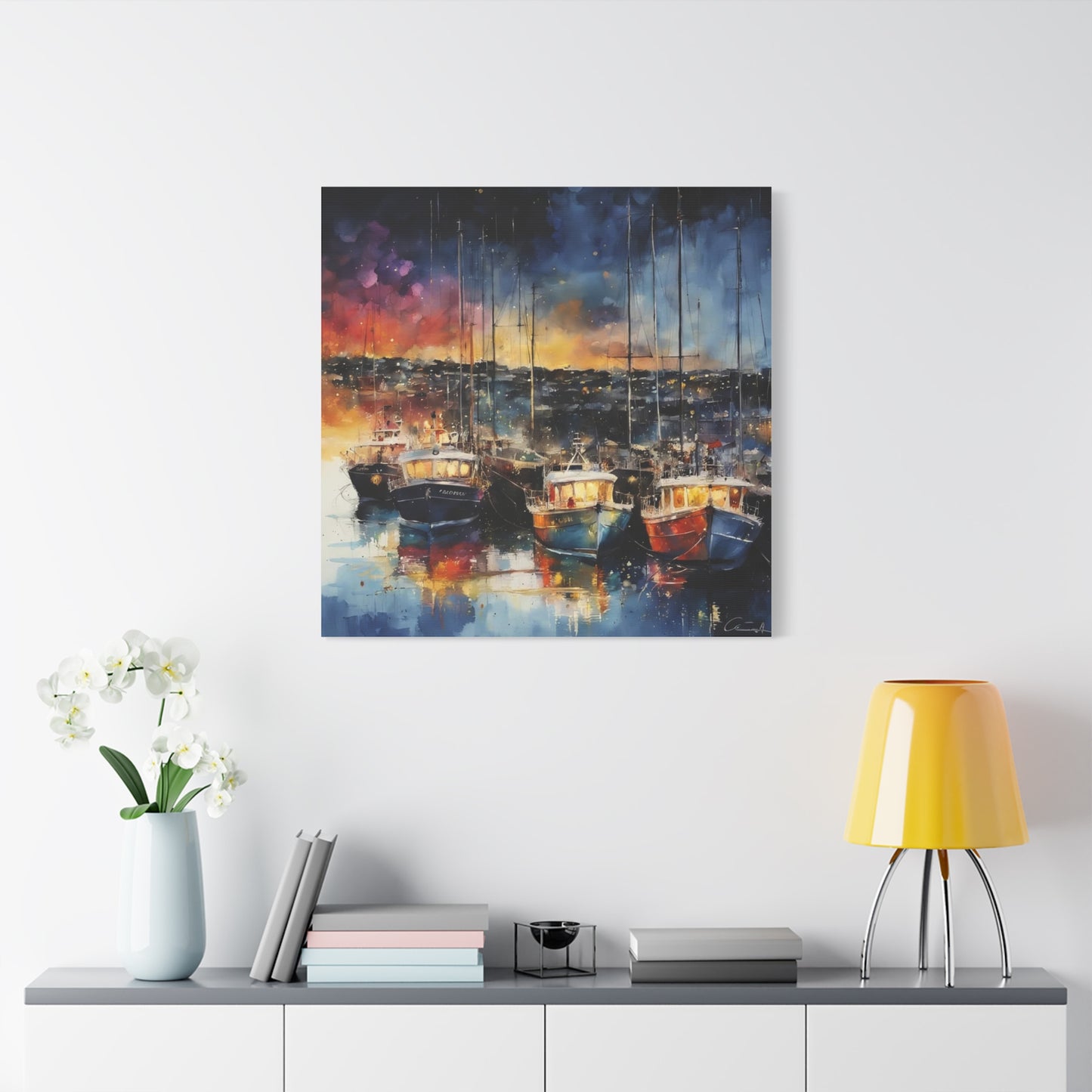 Twilight in Barbados Abstract Art