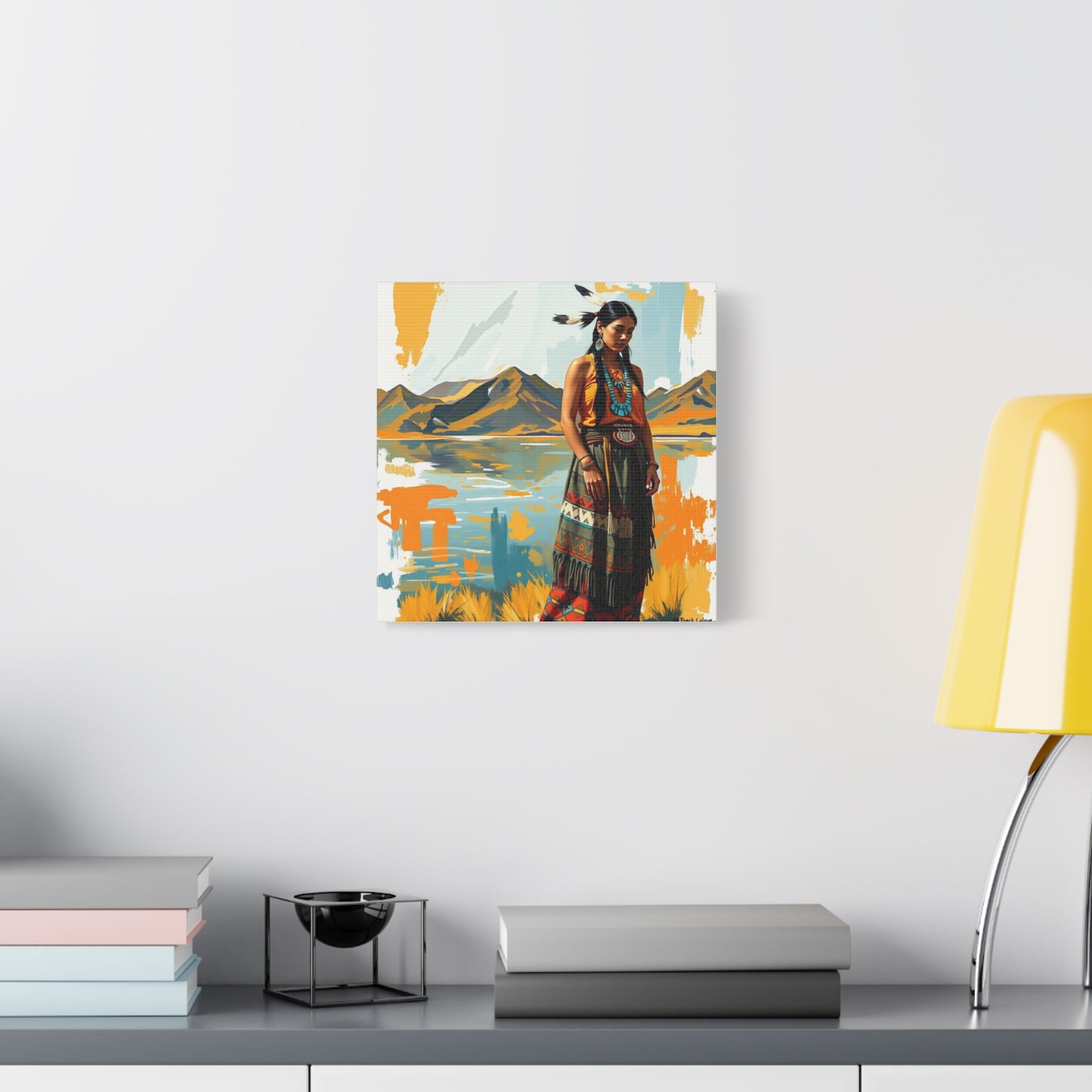 Canvas Print -Native American Woman Wall Art