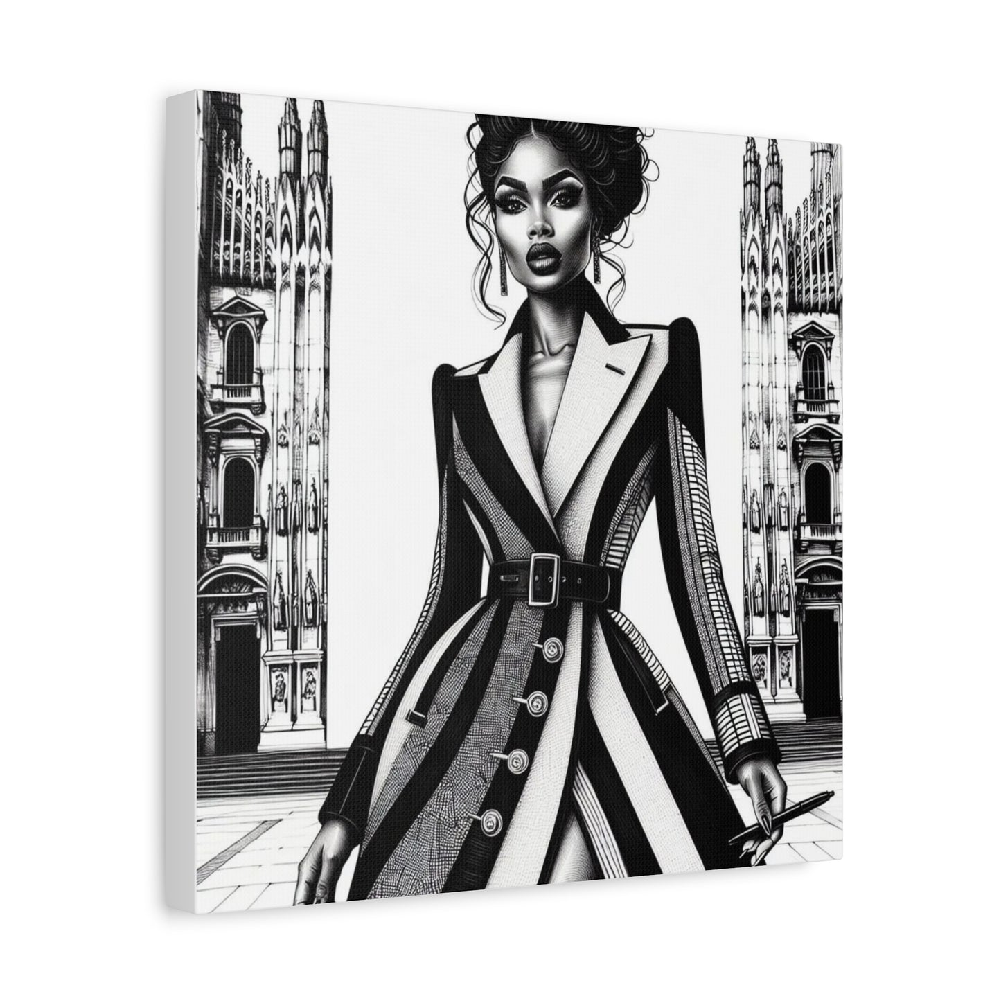 Beautiful Black Woman Canvas Art