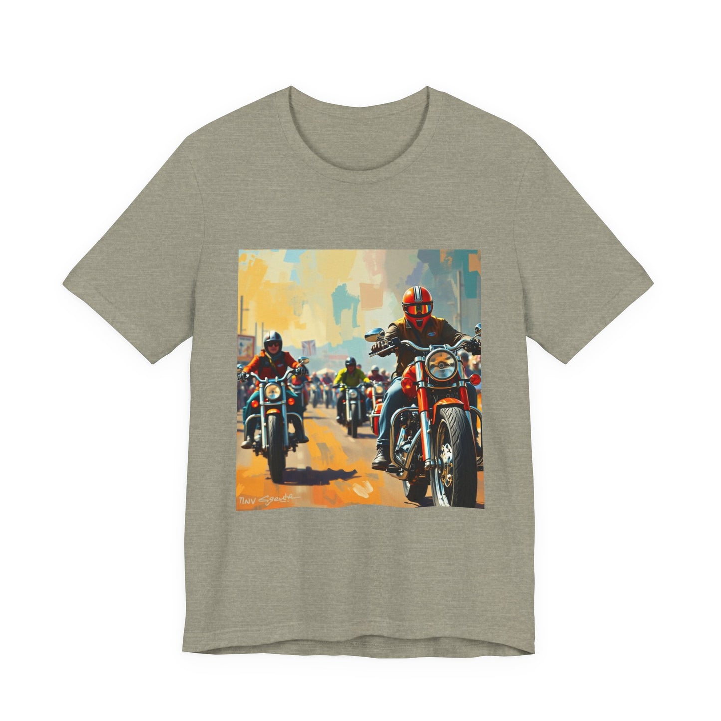 Black Hills Bikers in Sturgis Abstract Tee 1