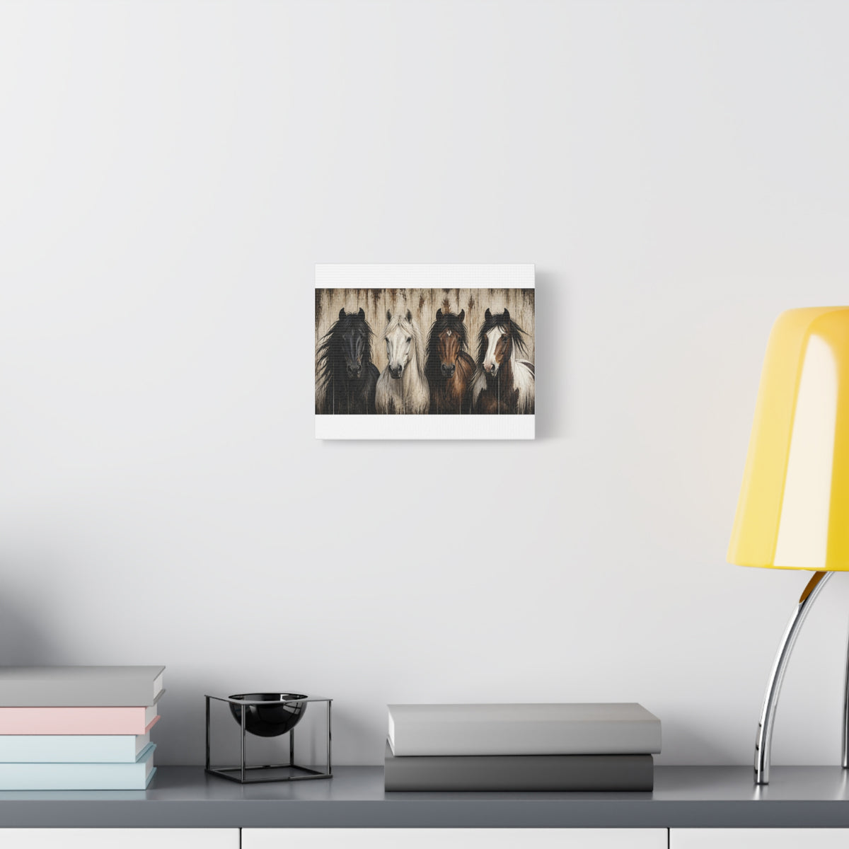 Horses Matte Canvas Wall Art — Stretched 1.25"